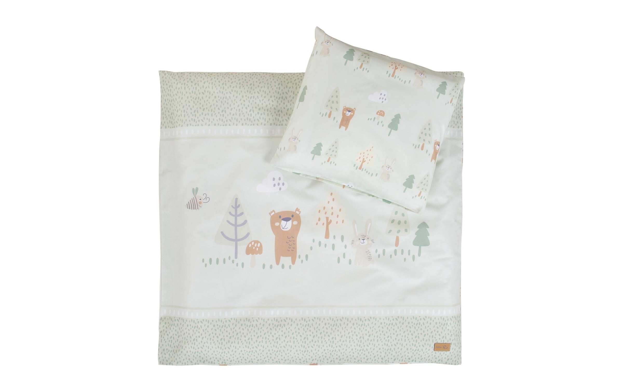 roba® Kinderbettwäsche »2-teilig 80 x 80 cm + 35 x 40 cm«