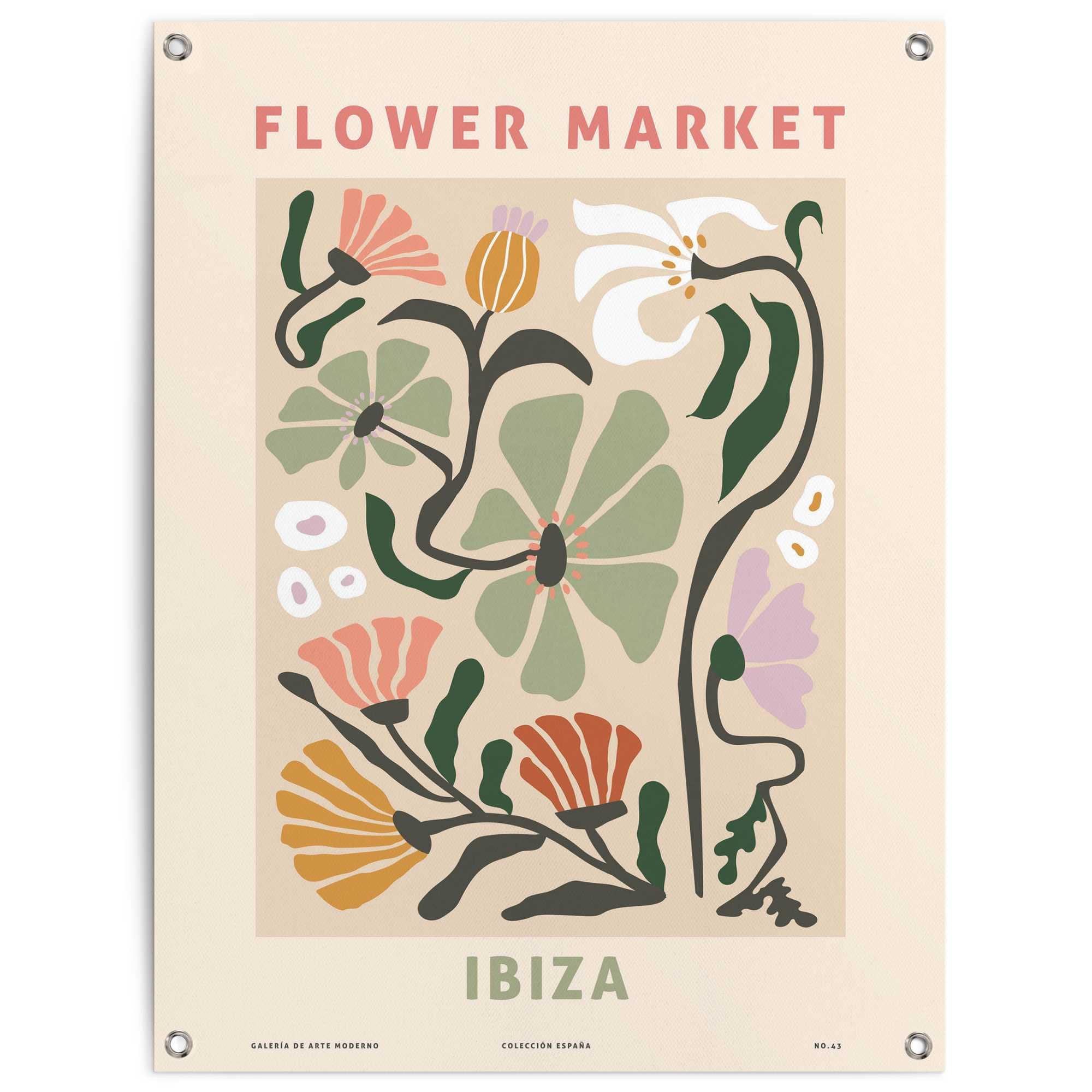Image of Reinders Poster "Flower Market" Outdoor für Garten oder Balkon