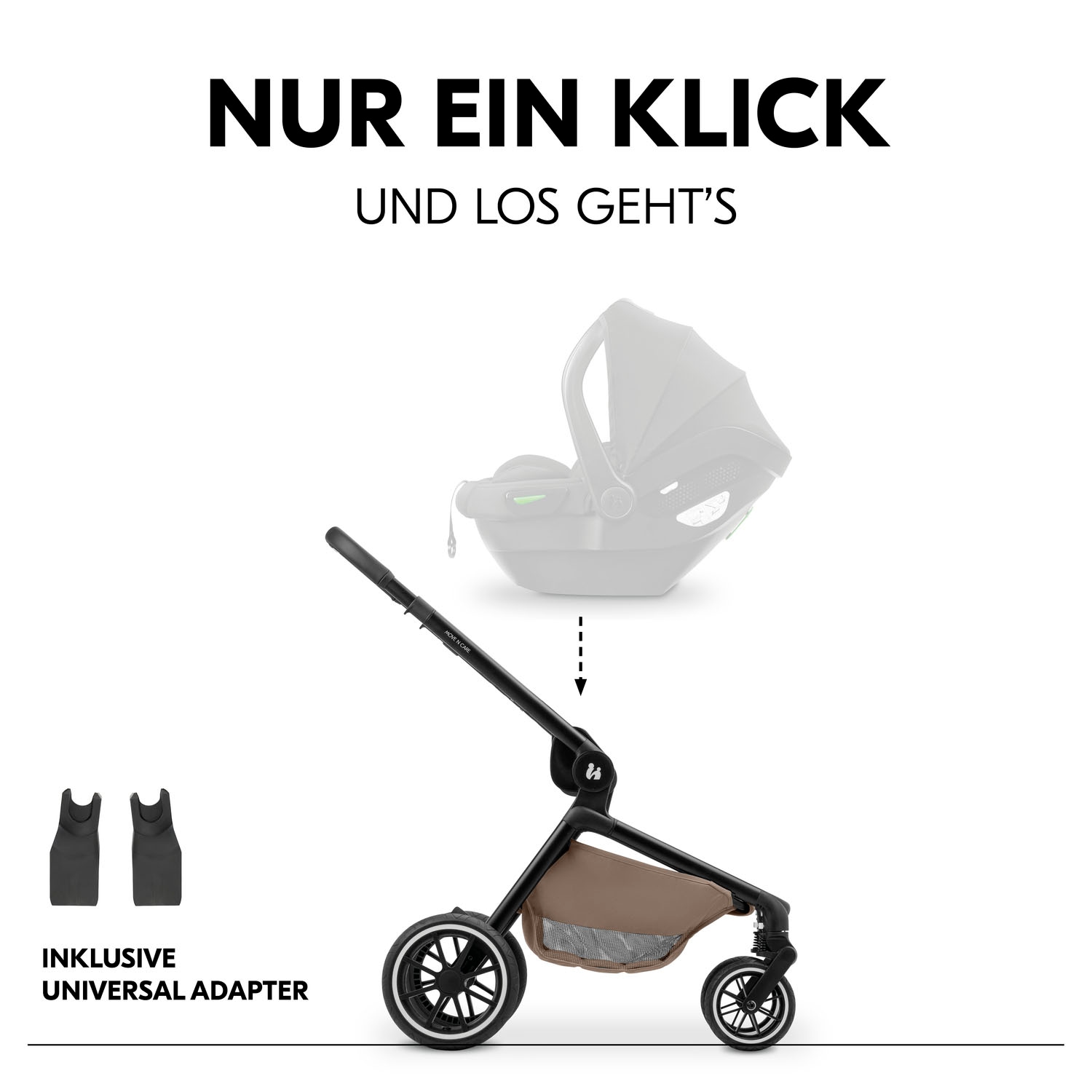 Hauck Poussette combinée »Move N Care Set« 22 kilos belastbar bis 22 kg