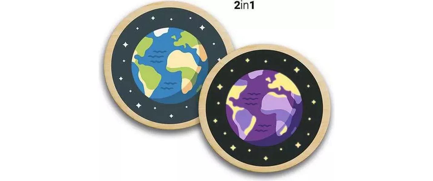Ravensburger Peinture par numéros »CreArt, Wooden, Tag und Nacht« fabriqué en Europe