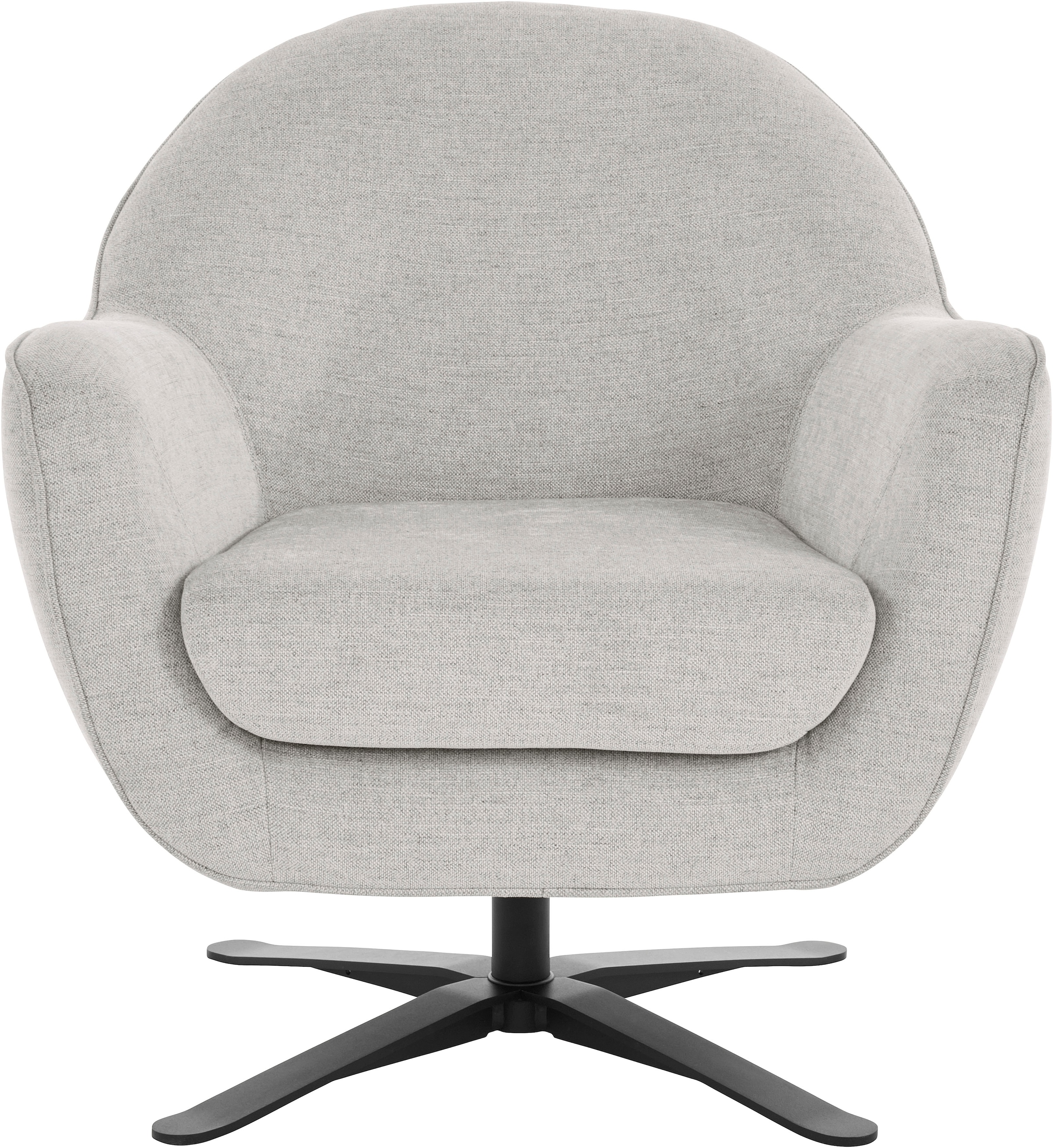 Home affaire Drehsessel »Stavre, Loungesessel mit Drehfunktion« in moderner Optik, mit elegantem Drehfuss