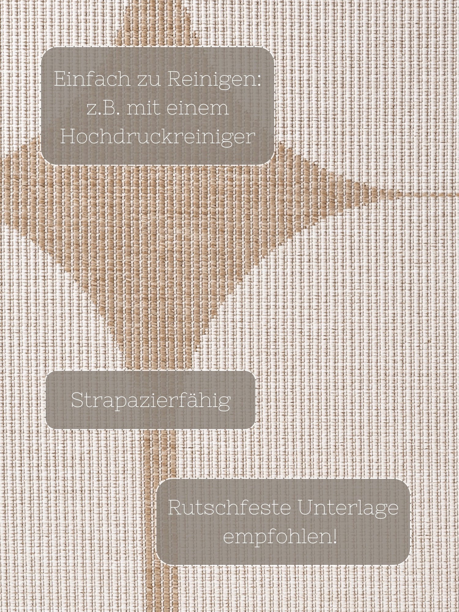 HANSE Home Outdoorteppich »Bowen Wendeteppich«, rechteckig, 5 mm Höhe, Läufer, In und Outdoor, Flachgewebe, wetterfest, pflegeleicht, robust