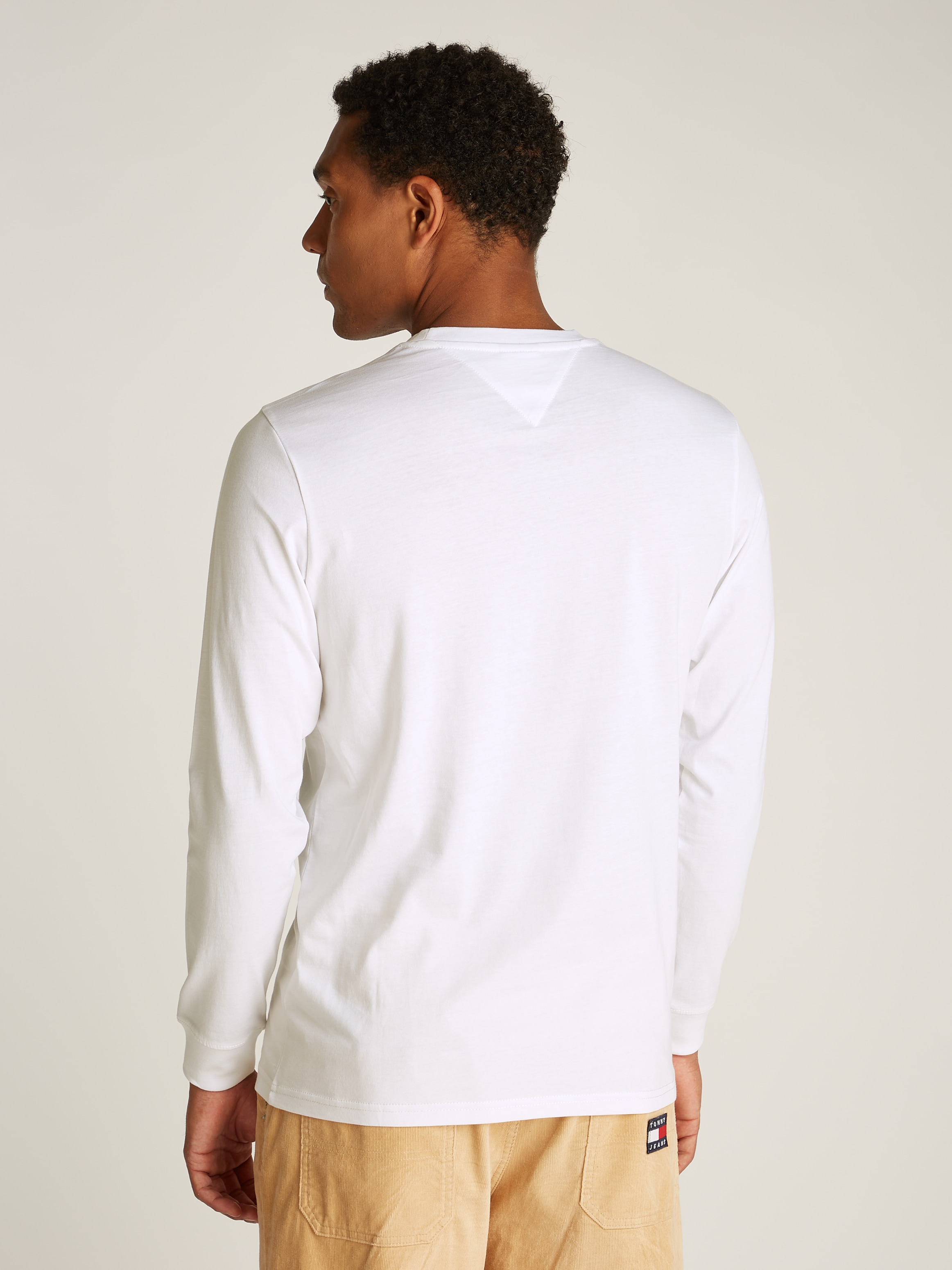 Tommy Jeans Plus Longsleeve »TJM SLIM LINEAR CHST L/S TEE EXT«, Grosse Grössen
