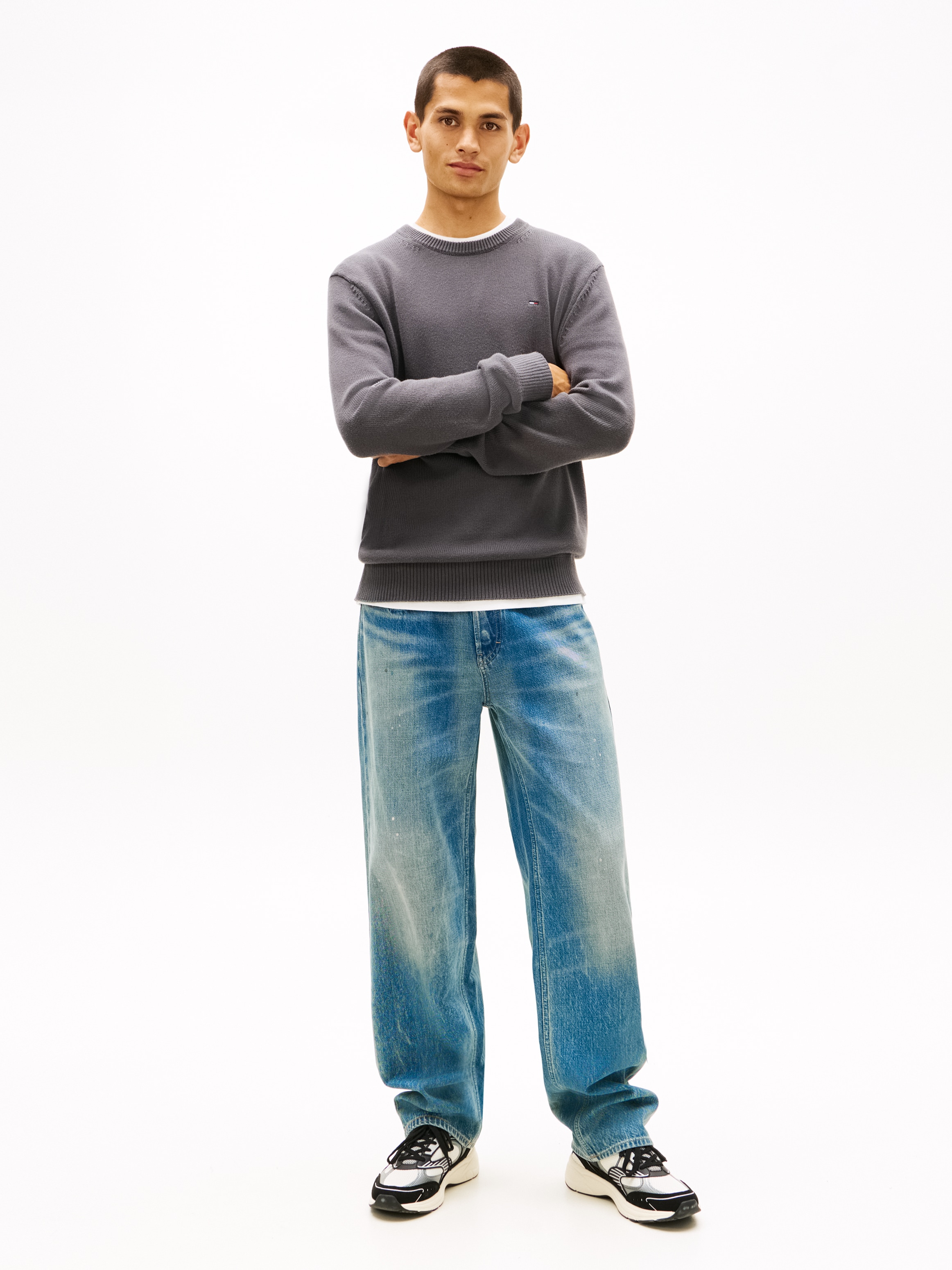 Tommy Jeans Pull à col rond Slim fit mit Rundhalsausschnitt