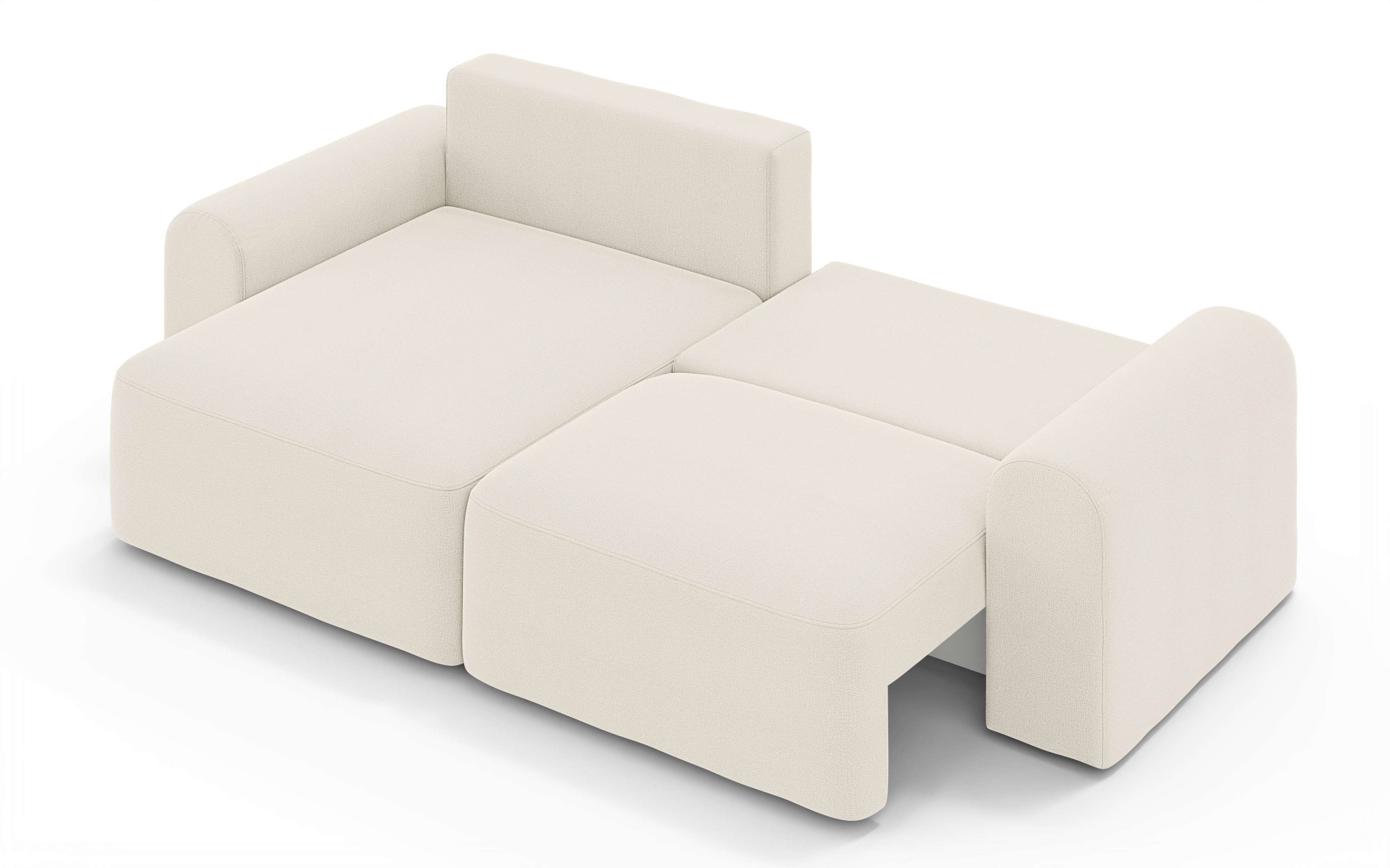 GOODproduct Canapé d'angle »LEOO universell Schlafsofa mit Bettkasten, Masse B/T/H: 272/152/84,5 cm« L-Form mit Recamiere rechts oder links montierbar, hoher Sitzkomfort