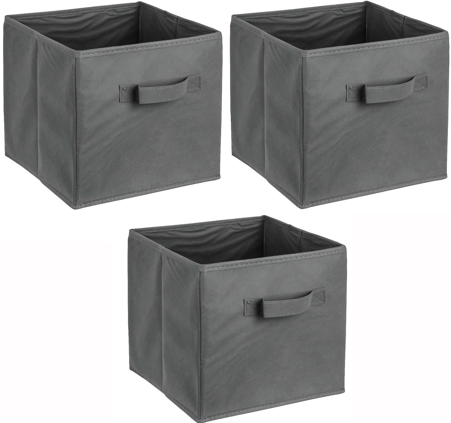 Aufbewahrungsbox »Faltboxen«, (Set, 3 St.), Inklusive Haltegriff