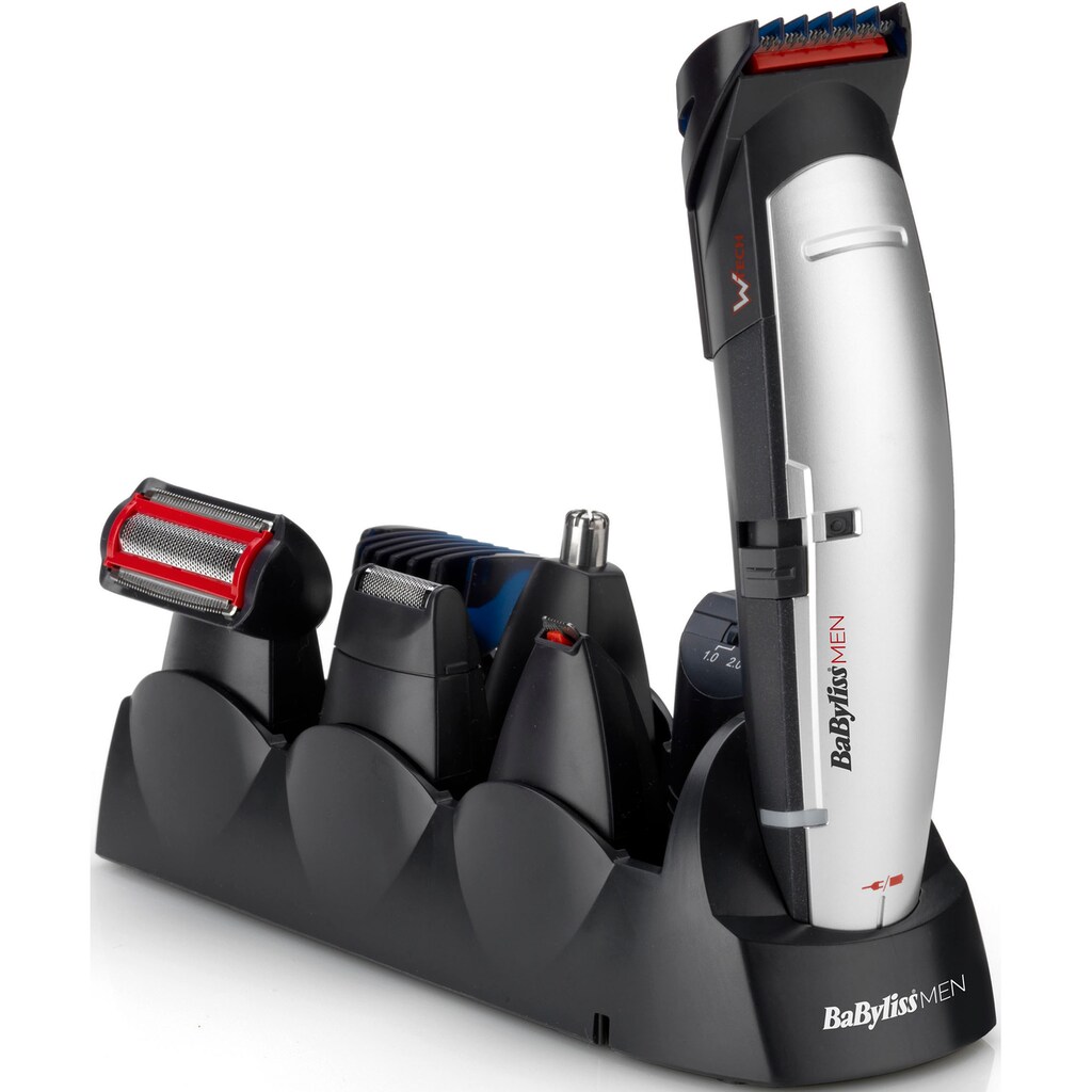 BaByliss Multifunktionstrimmer »E837E MEN X-10«, 5 Aufsätze, Multigrooming Set für Kopf, Gesicht & Körper