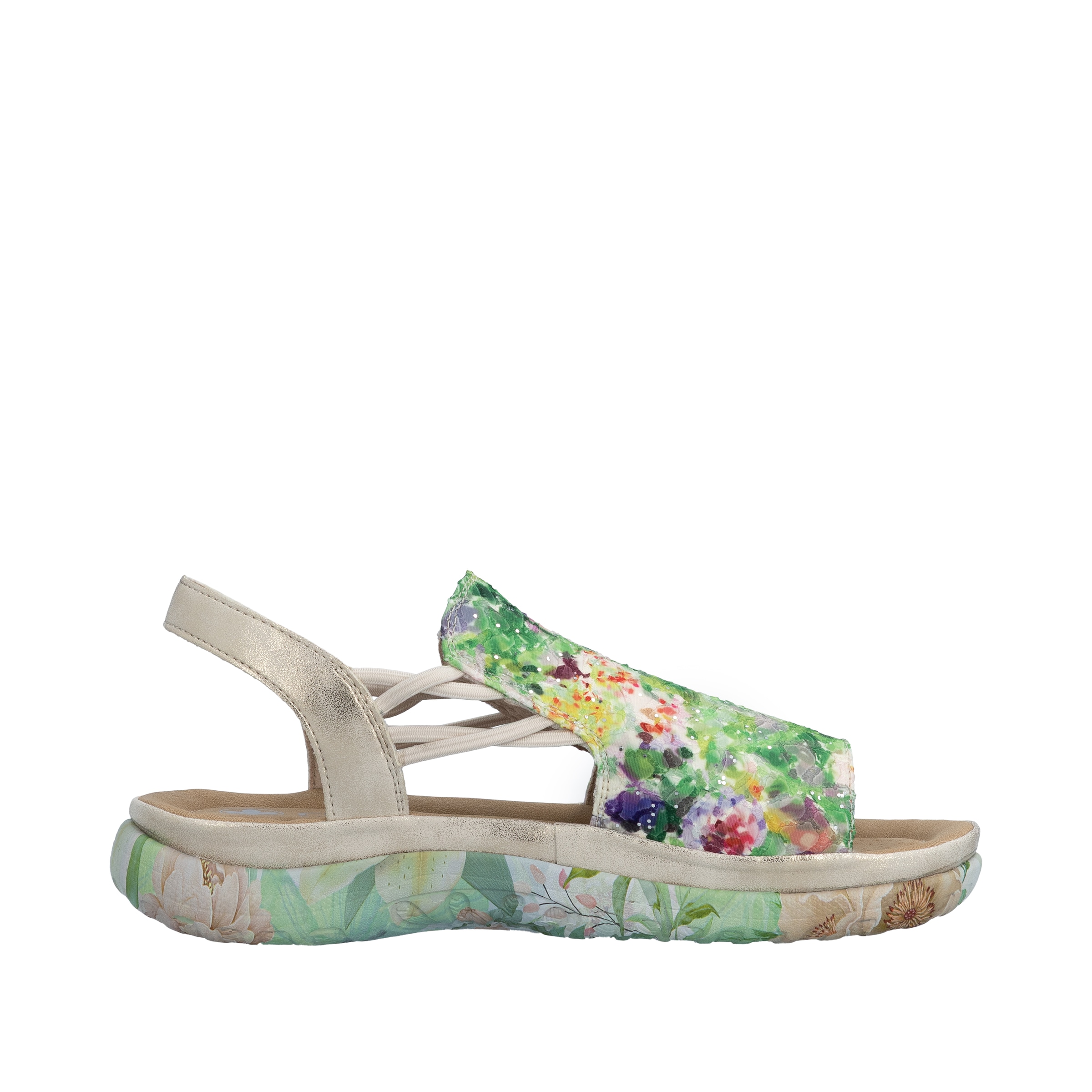 Rieker Sandale  Chaussure d'été, chaussure à enfiler avec élastiques latéraux pour un bon maintien