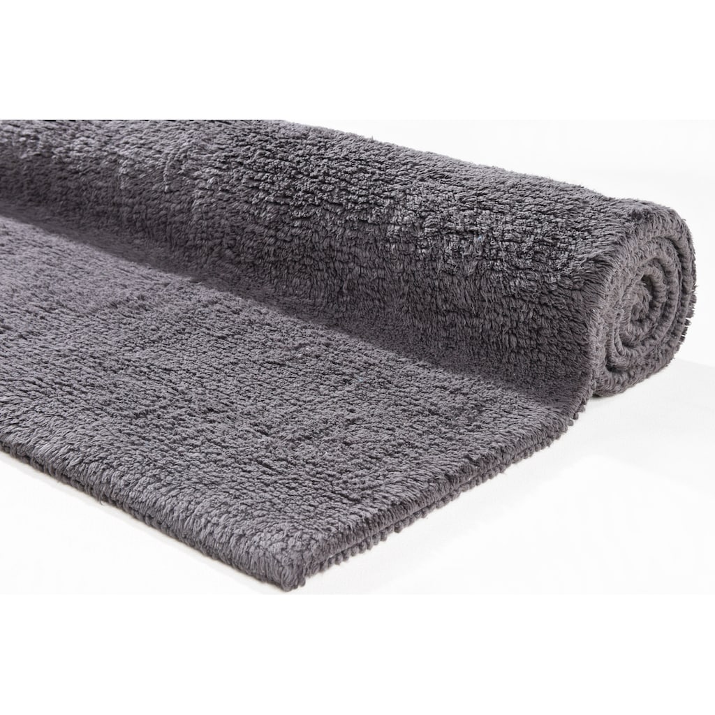 TOM TAILOR HOME Badematte »Cotton Double Uni«, Höhe 20 mm, beidseitig nutzbar-fussbodenheizungsgeeignet-strapazierfähig