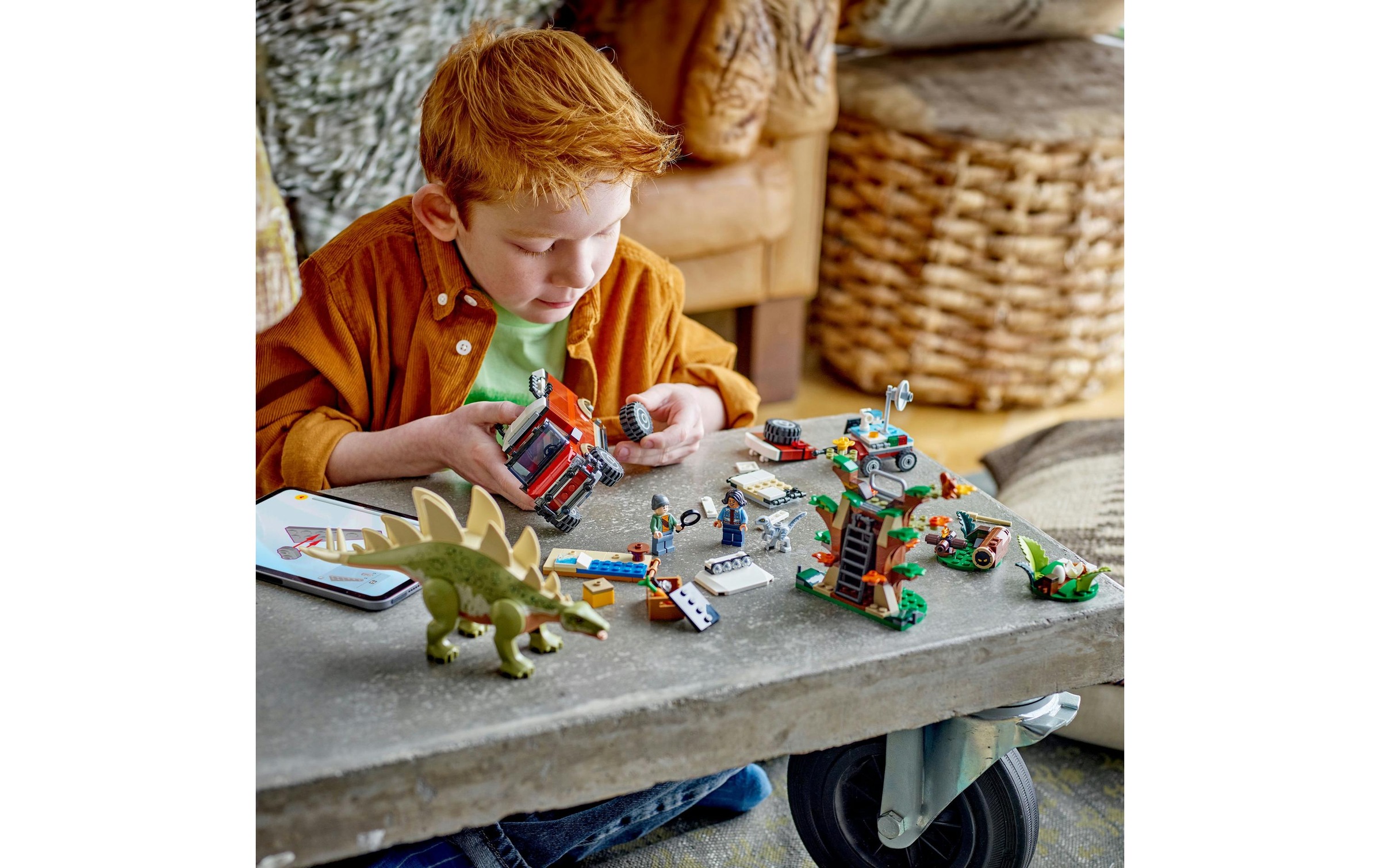 LEGO® Konstruktionsspielsteine »Jurassic World Entdeckung des Stegosaurus 76965«, (420 St.)