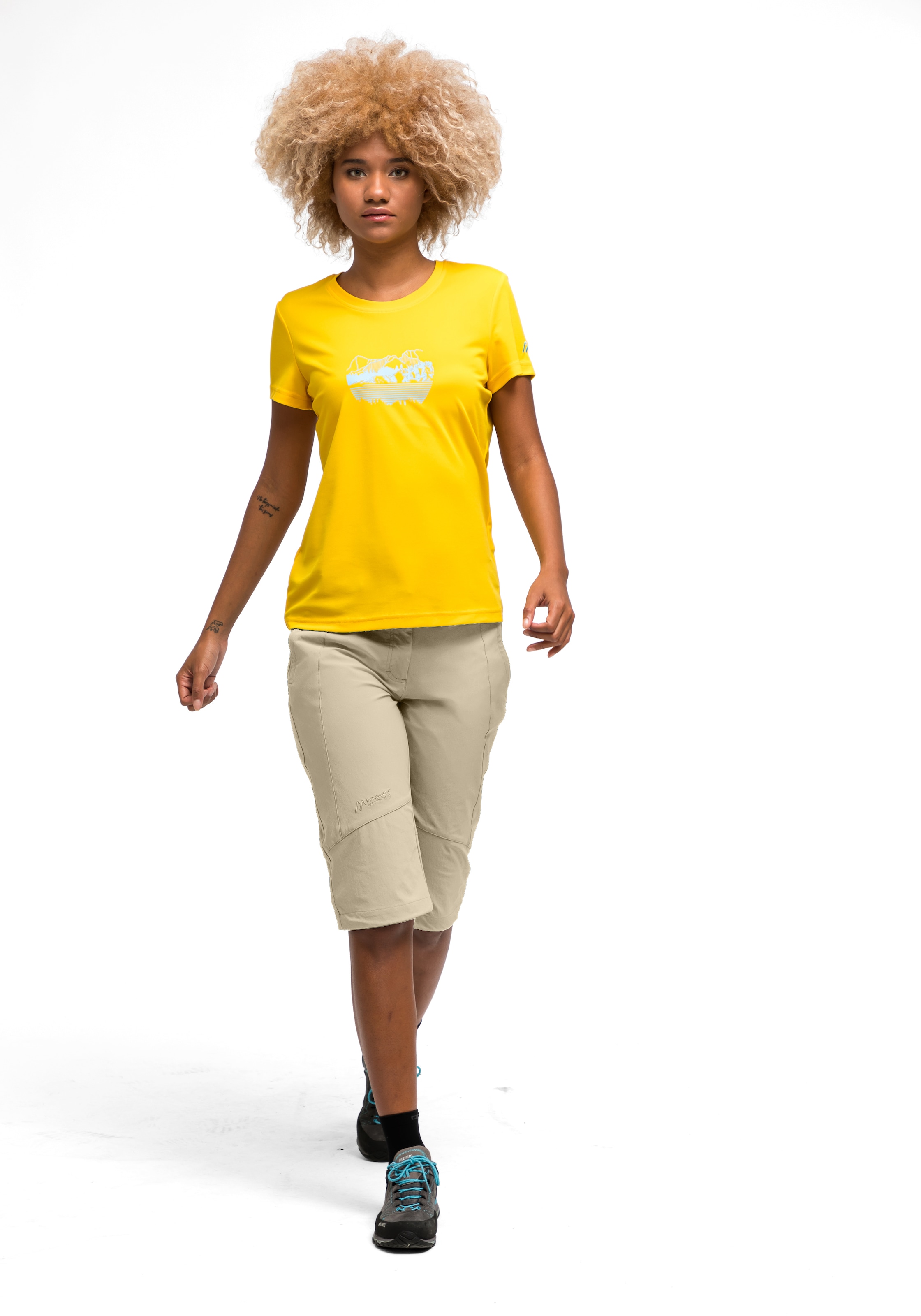 Maier Sports Caprihose »Kluane«, Damen Shorts, kurze Wanderhose, Outdoorhose mit 2 Taschen, Regular Fit