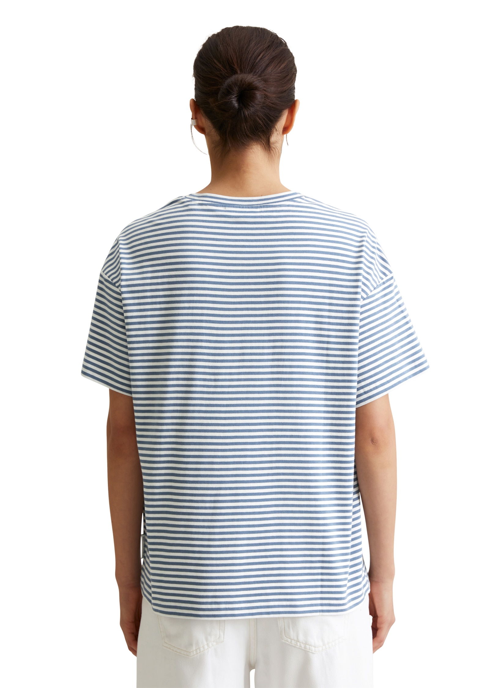 Marc O'Polo DENIM T-Shirt, geringelt, Rundhals, relaxed fit