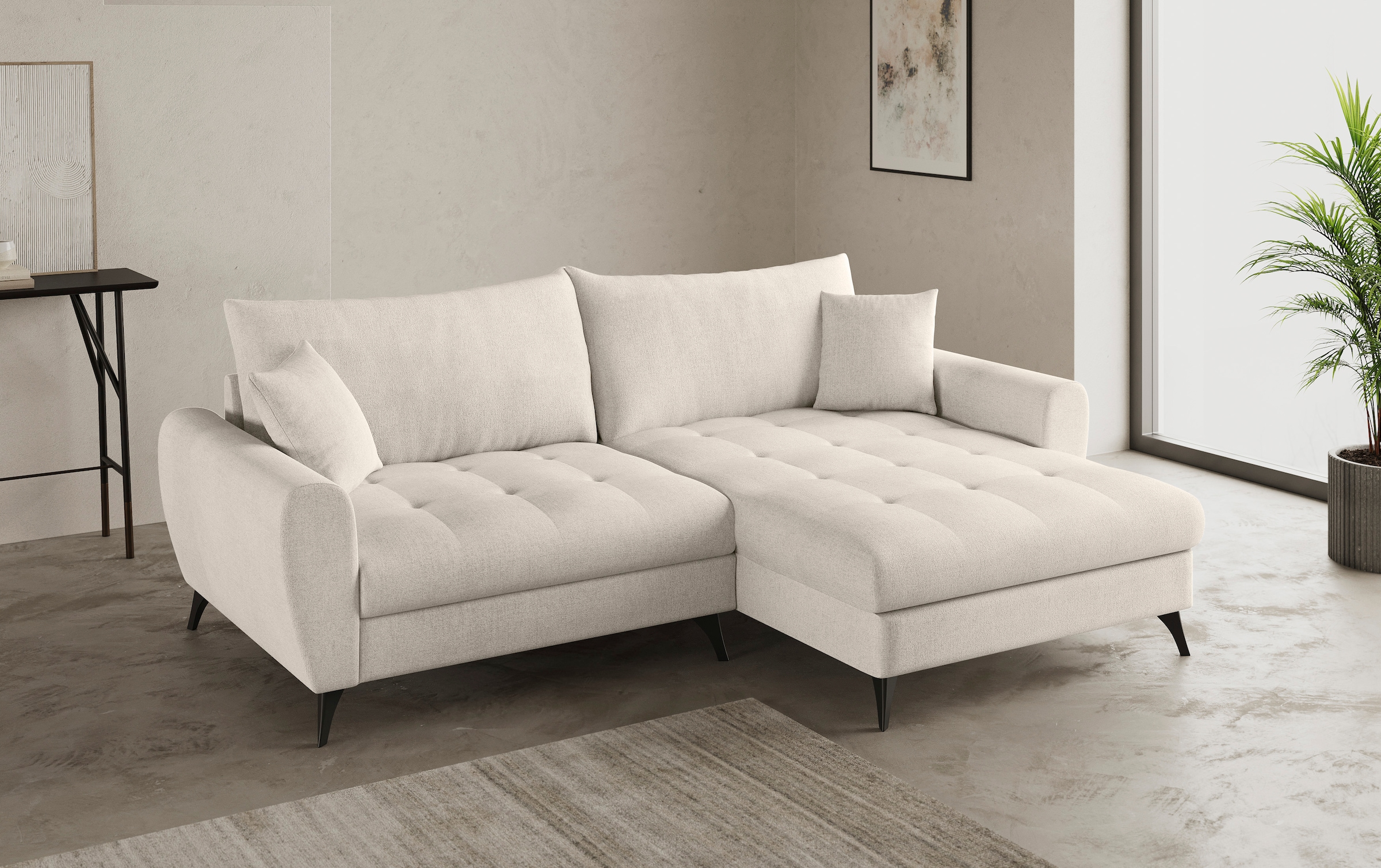 Mr. Couch Ecksofa »Blackburn II, L-Form«, Mit Kaltschaumpolsterung bis 140 kg belastbar