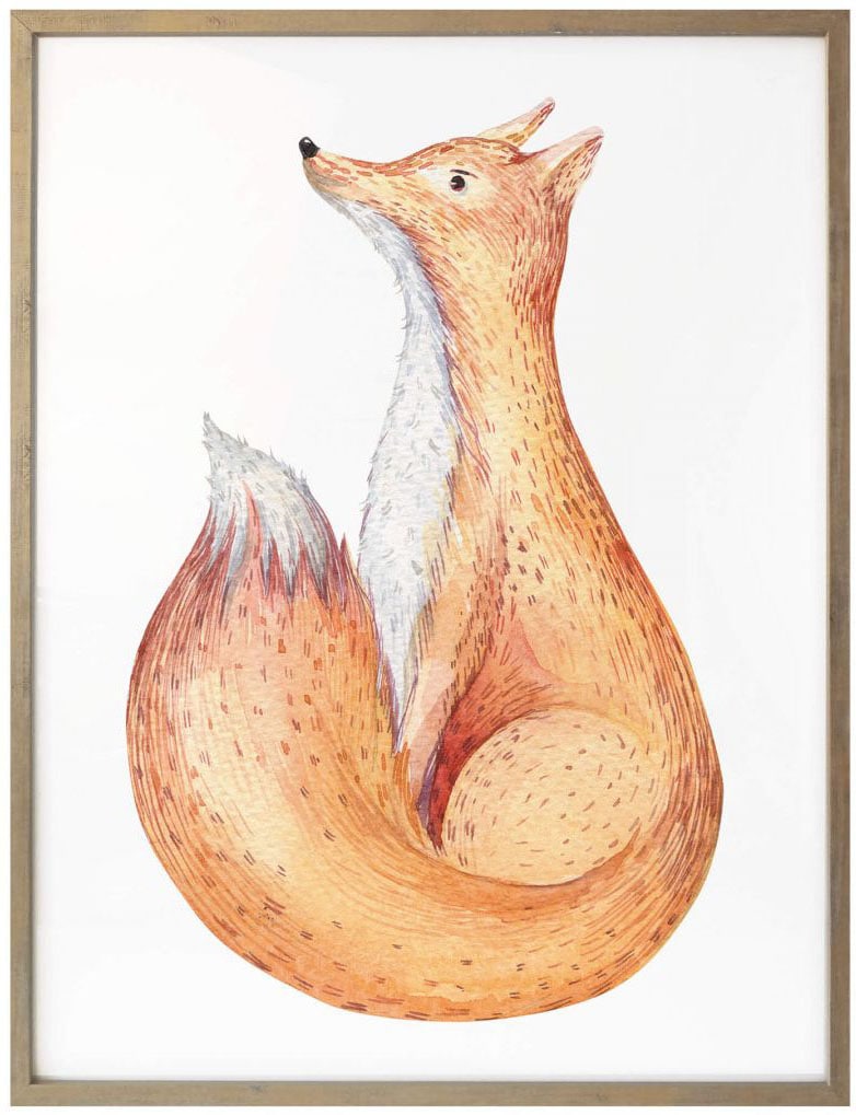 Wall-Art Poster »Waldtiere Fuchs«, Wandbild, Tiere, Bild, St.), Poster, (1 kaufen Wandposter