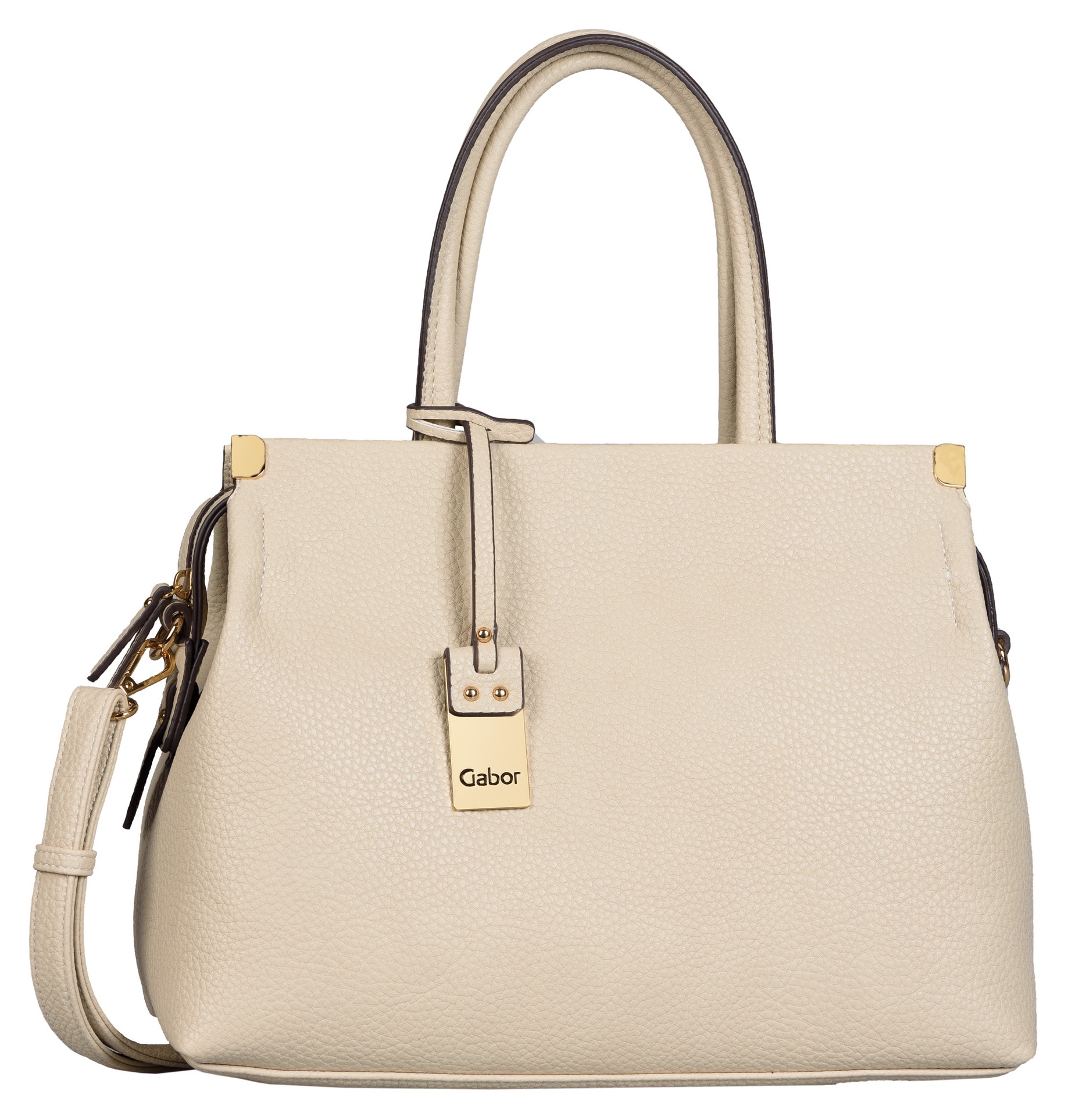 Image of Gabor Shopper "Gela" Damen Umhängetasche, schmückenden Metallecken, hochwertiges Logo