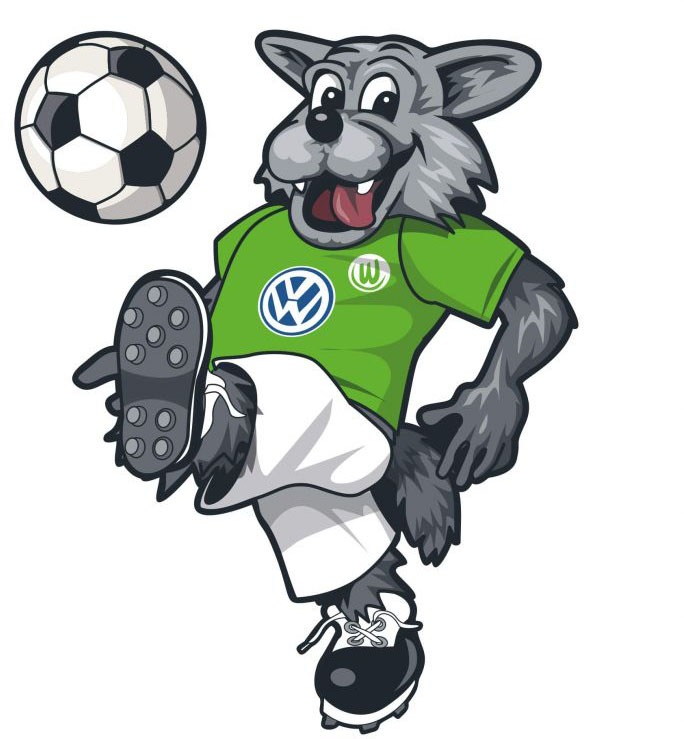 Image of Wall-Art Wandtattoo »Fussball VfL Wolfsburg Wölfi«, (1 St.) bei Ackermann Versand Schweiz