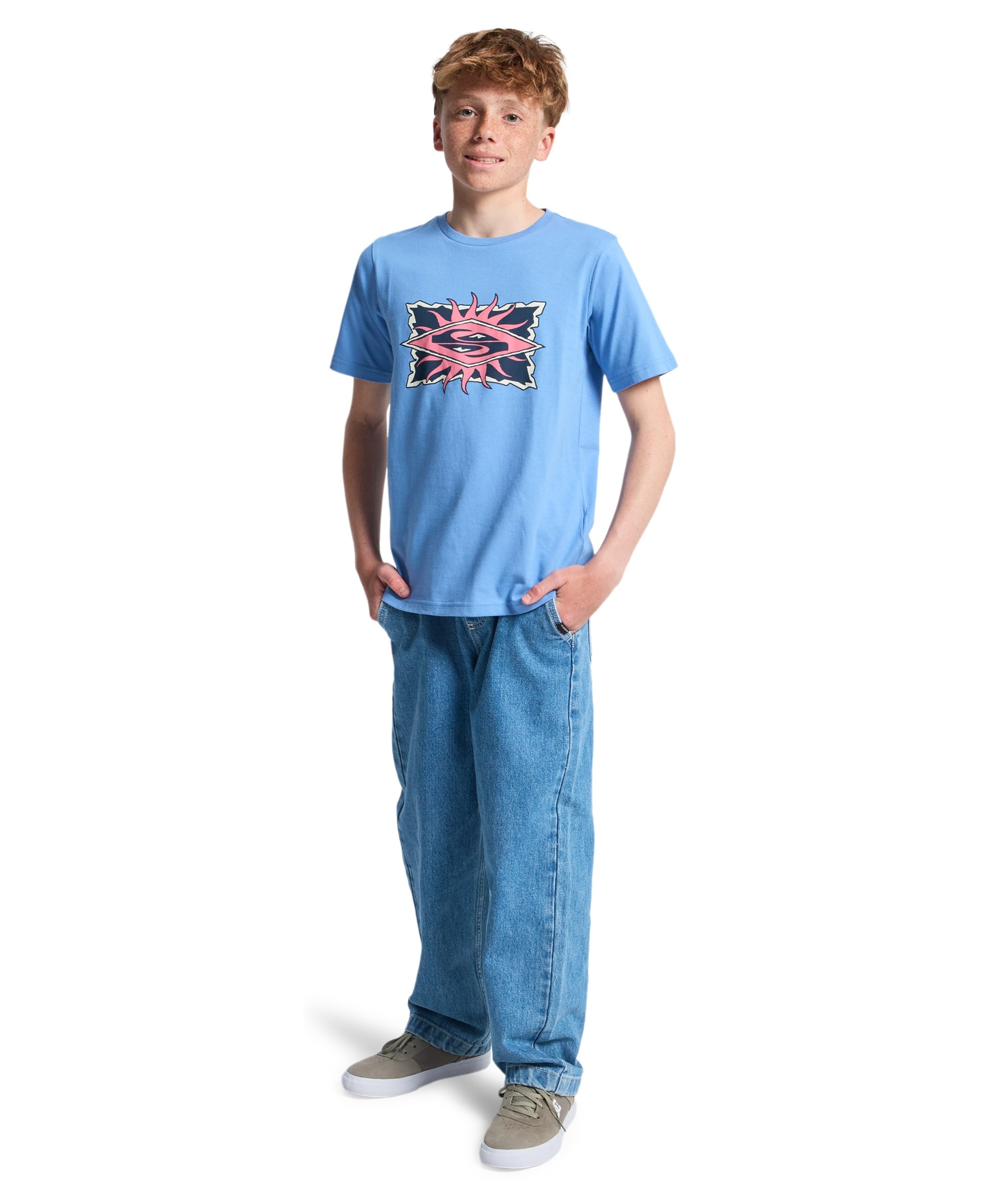 Quiksilver T-shirt »STARFISH STAMP SHORT SLEEVE« adapté aux enfants et adolescents, manches courtes, en coton