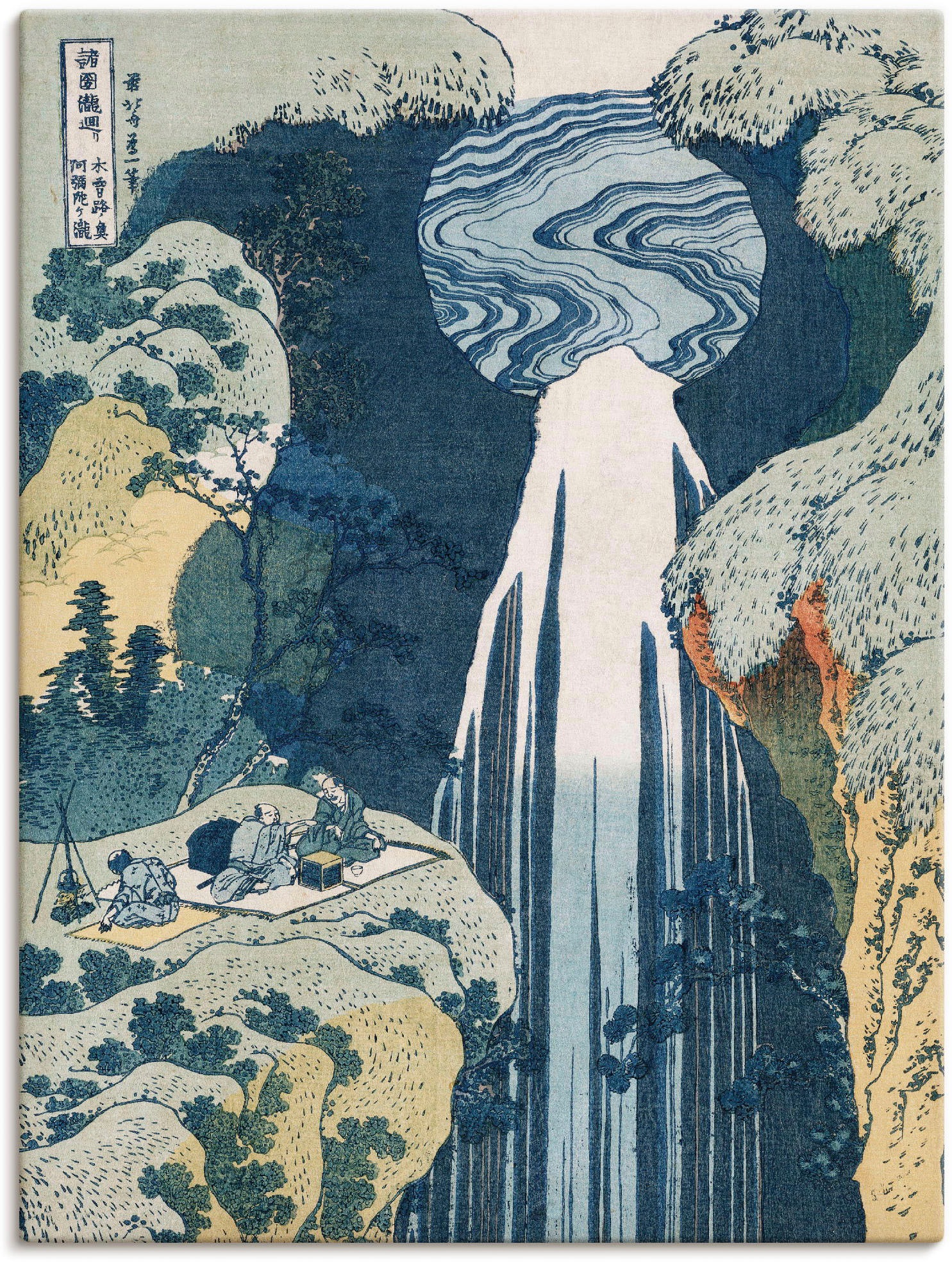 Image of Artland Wandbild »Wasserfall von Amida an Kiso Strasse«, Gewässer, (1 St.), in vielen Grössen & Produktarten -Leinwandbild, Poster, Wandaufkleber / Wandtattoo auch für Badezimmer geeignet bei Ackermann Versand Schweiz