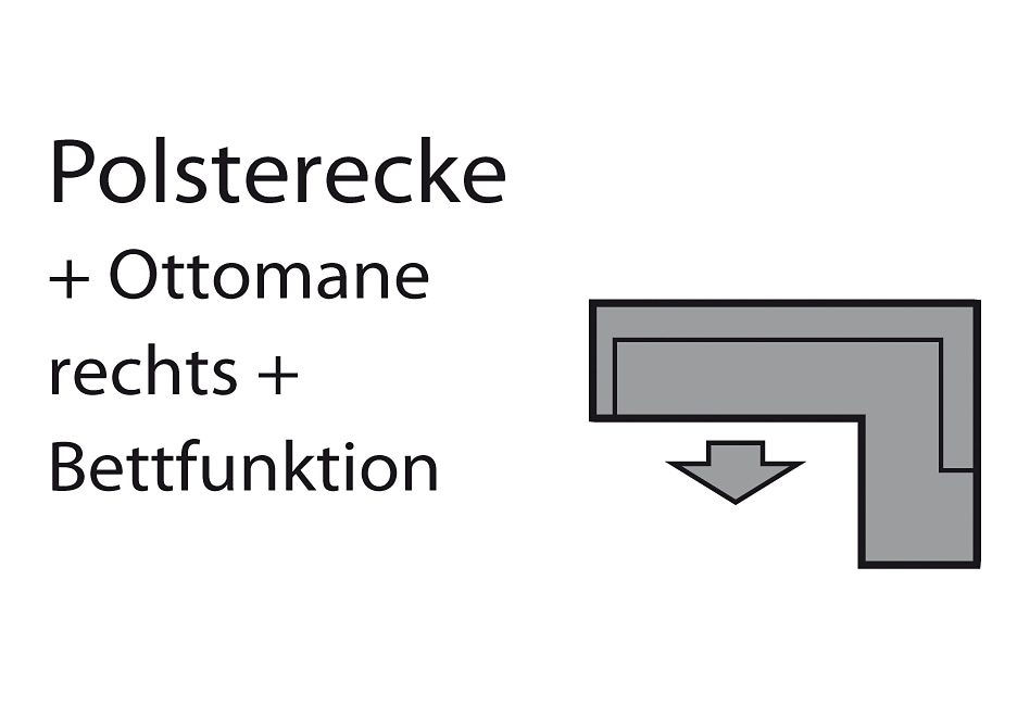 COTTA Ecksofa »Sammy L-Form«, inklusive Kopfstützen-Höhenverstellung, wahlweise mit Bettfunktion