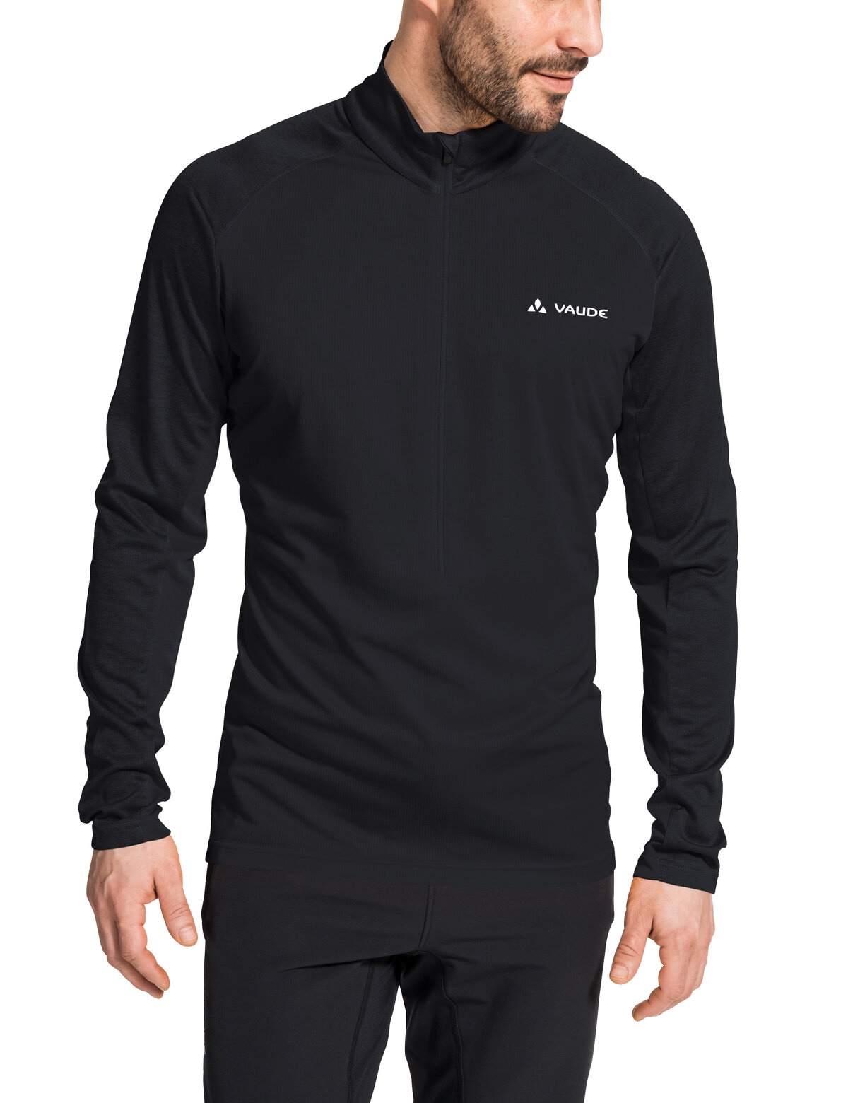 Image of VAUDE Langarmshirt "MENS LARICE LIGHT SHIRT II" athletischer Schnitt, Langarm, mit Stehkragen, mit Reissverschluss