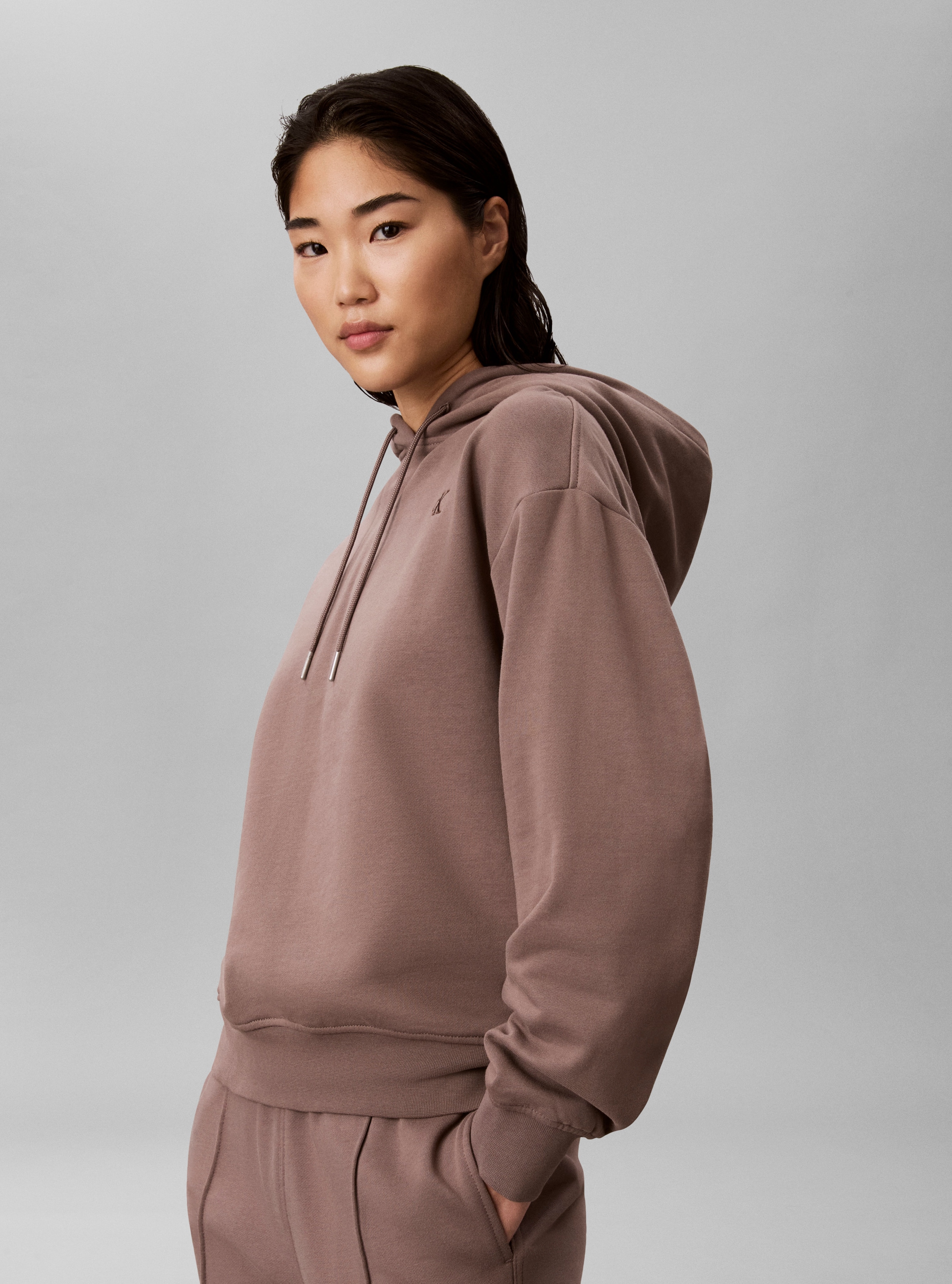 Calvin Klein Jeans Kapuzensweatshirt »MONOGRAM RELAXED FRENCH TERRY«, Relaxed fit mit Kapuze
