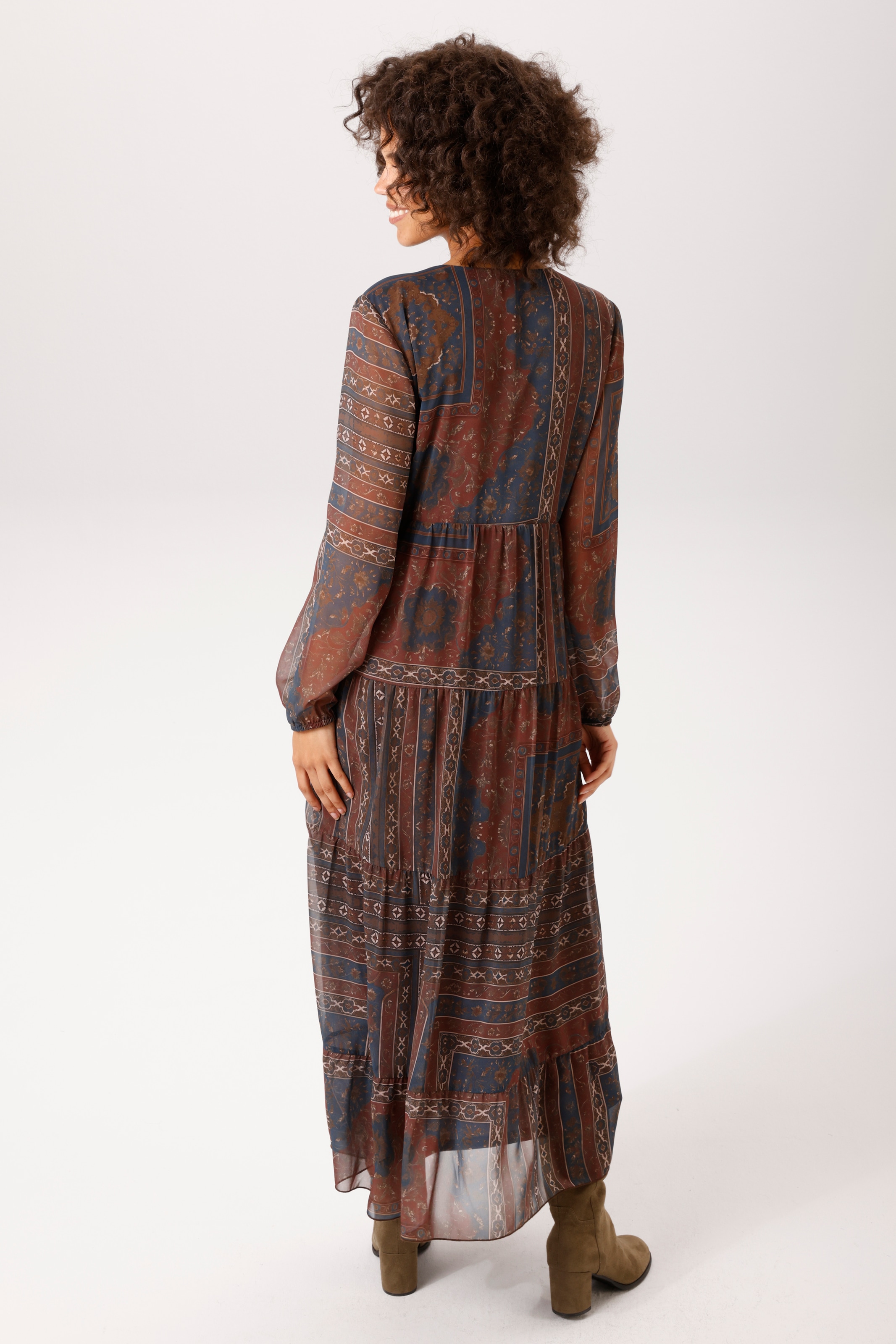 Aniston CASUAL Maxi robe look folklore - chaque pièce est unique - NOUVELLE COLLECTION
