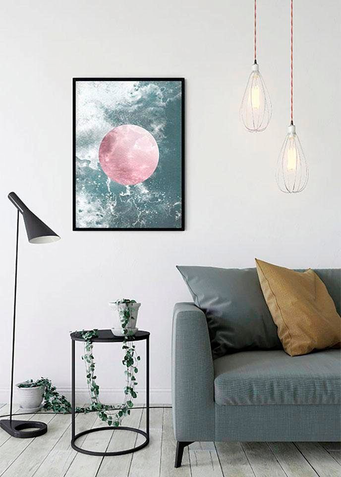 Image of Komar Bild "Solum Aqua" Abstrakt 1 Stk. tlg. Wandbild zur Dekoration - ohne Rahmen
