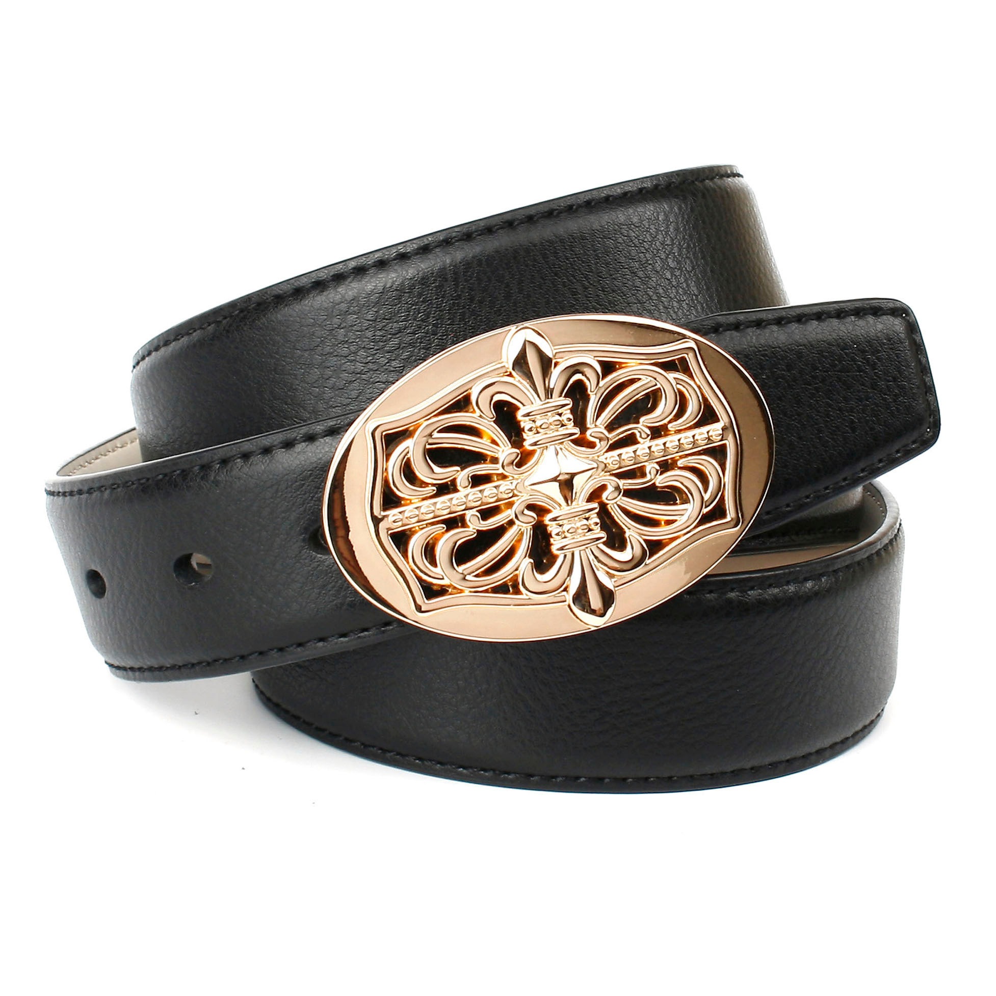 Image of Anthoni Crown Ledergürtel, mit filigraner Schliesse in ovaler Form bei Ackermann Versand Schweiz