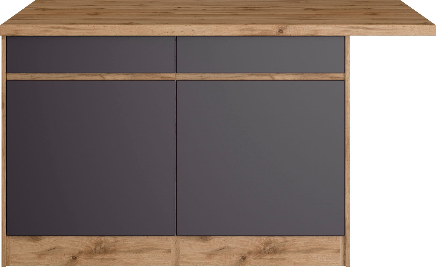 KOCHSTATION Kücheninsel »KS-Riesa« Breite 153 cm, Tiefe 100 cm, MDF-Fronten