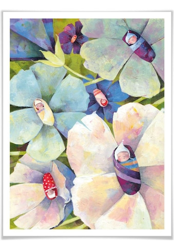 Poster »Märchen Wandbilder Blütenbabies«, Pflanzen, (1 St.)