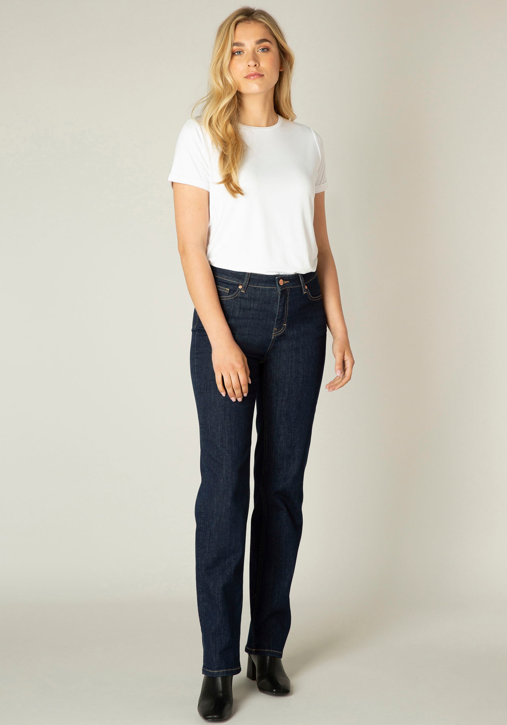 Base Level Straight-Jeans »Elif«, High Waist