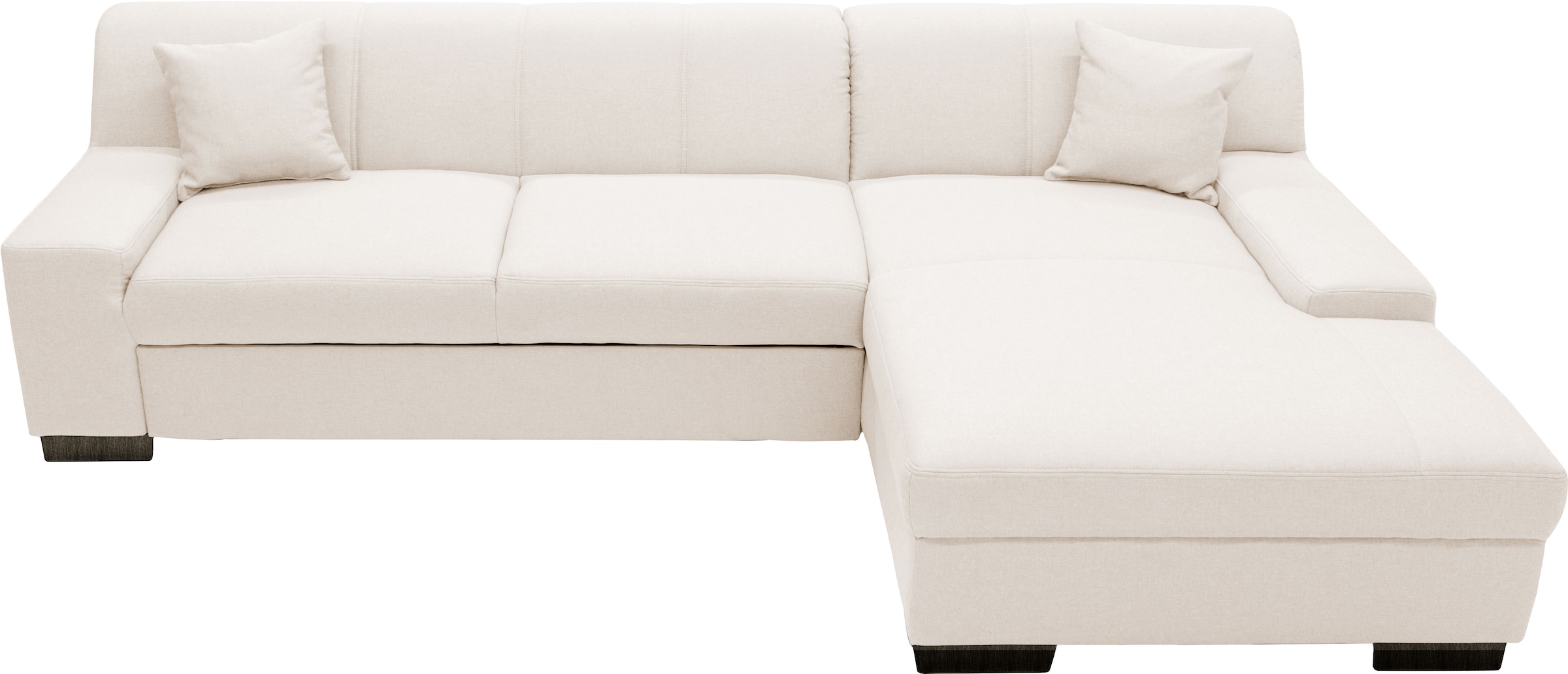 GOODproduct Ecksofa »Faxe 268 x 153 cm, auch mit Schlaffunktion« L-Form, aus pflegeleichtem, weichem Luxus-Microfaser Bezug
