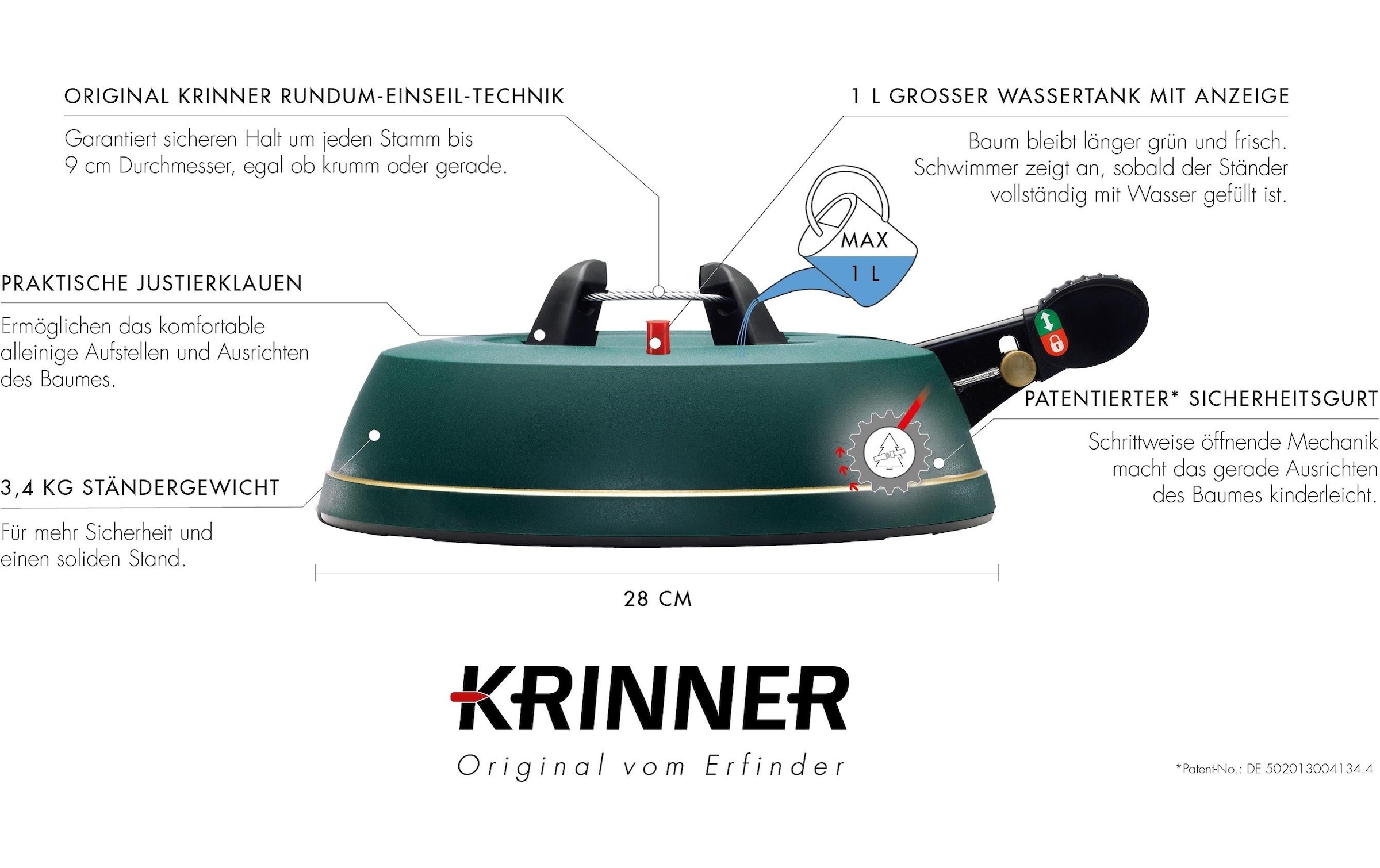 Krinner Christbaumständer »für Höhe 2m«