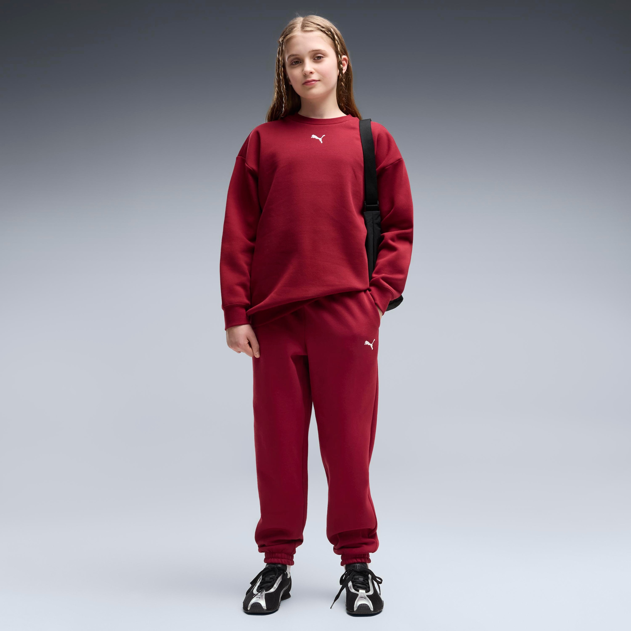 Image of PUMA Trainingsanzug "LOUNGEWEAR OVERSIZED SWEAT SUIT FL G" 2 mit elastischem Bund, mit gerippten Bündchen, mit Seitentaschen
