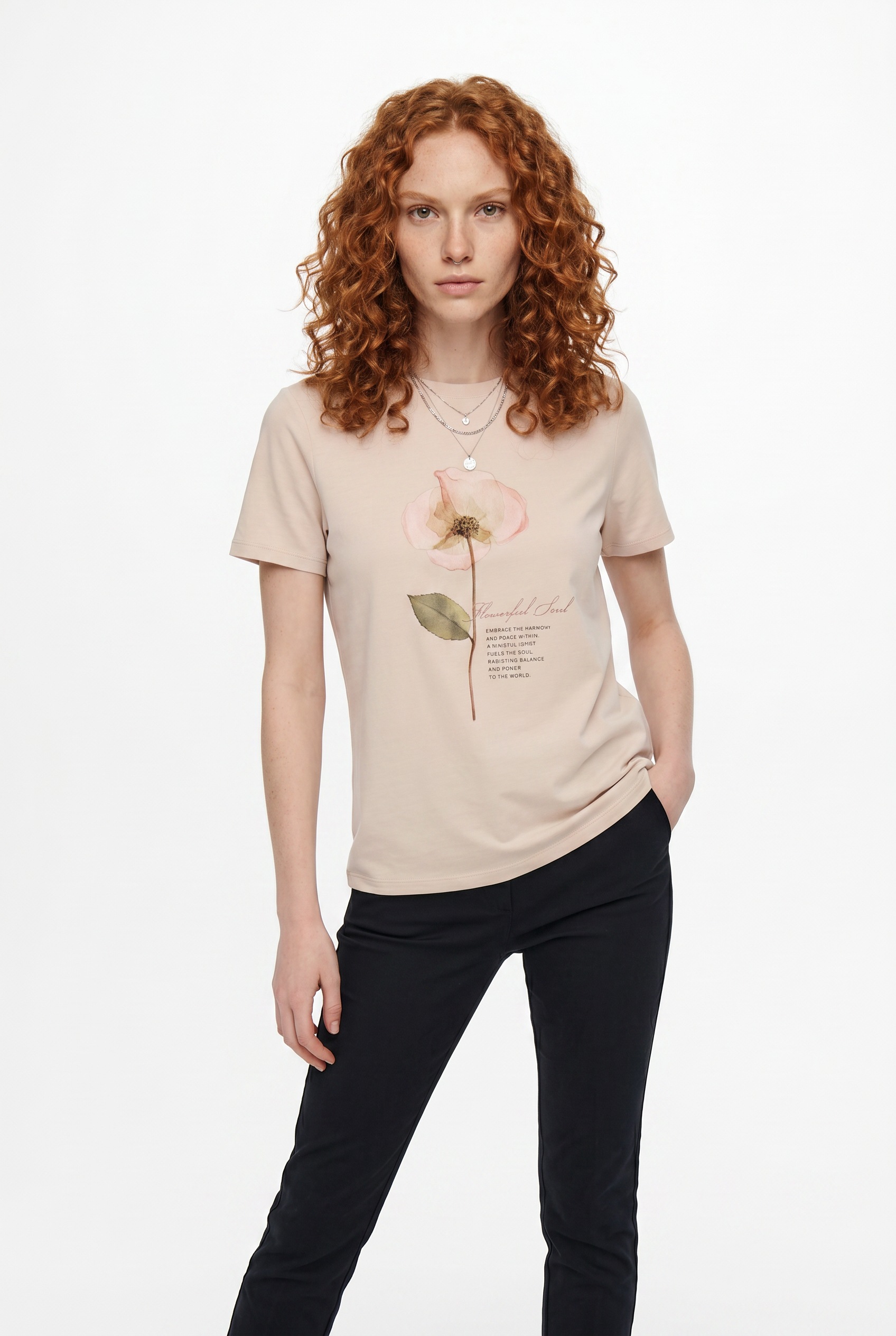 Image of ONLY Kurzarmshirt "ONLFREE LIFE MODAL S/S ATELIER TOP JRS" Materialmix, Rundhals