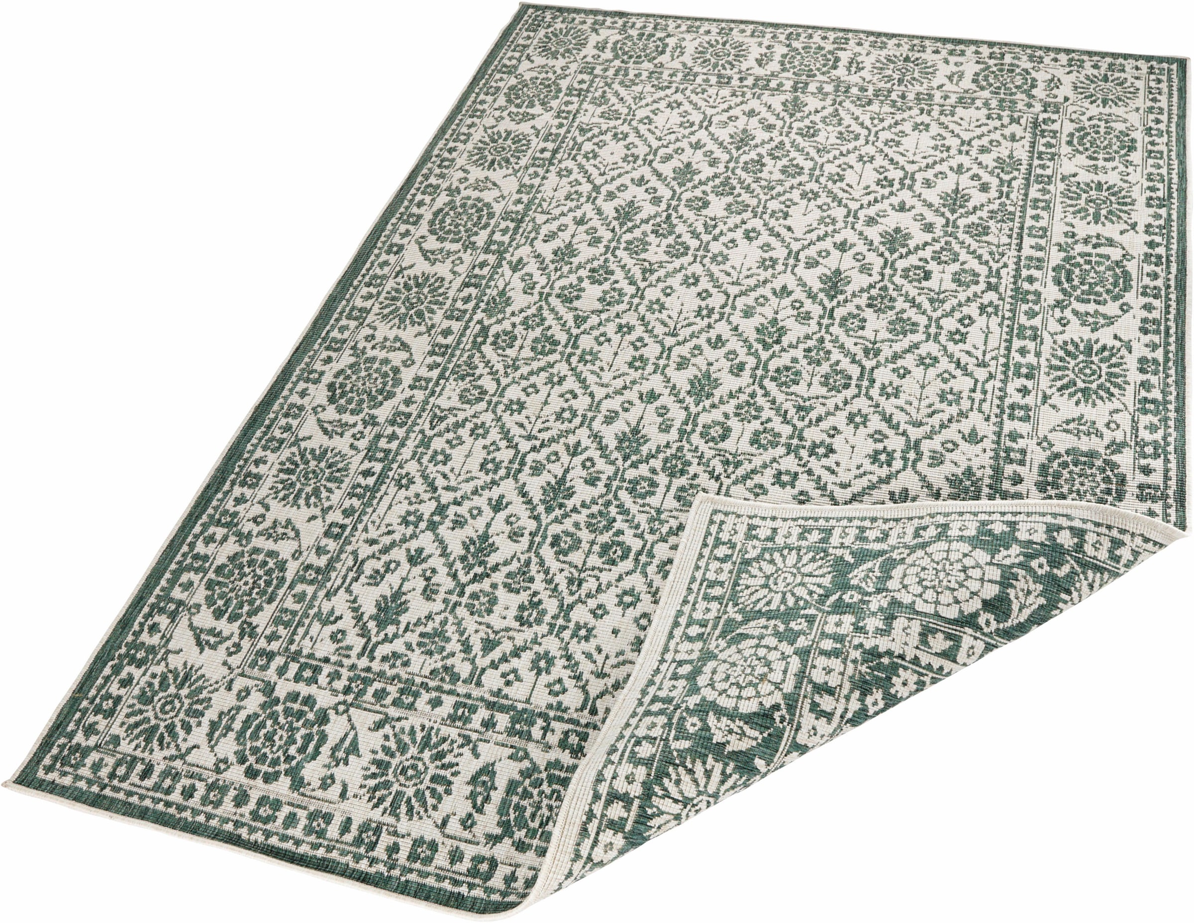 NORTHRUGS Teppich »Curacao«, rechteckig, 5 mm Höhe, In-& Outdoor, Läufer, Wetterfest, Balkon, Wohnzimmer, Wasserfest