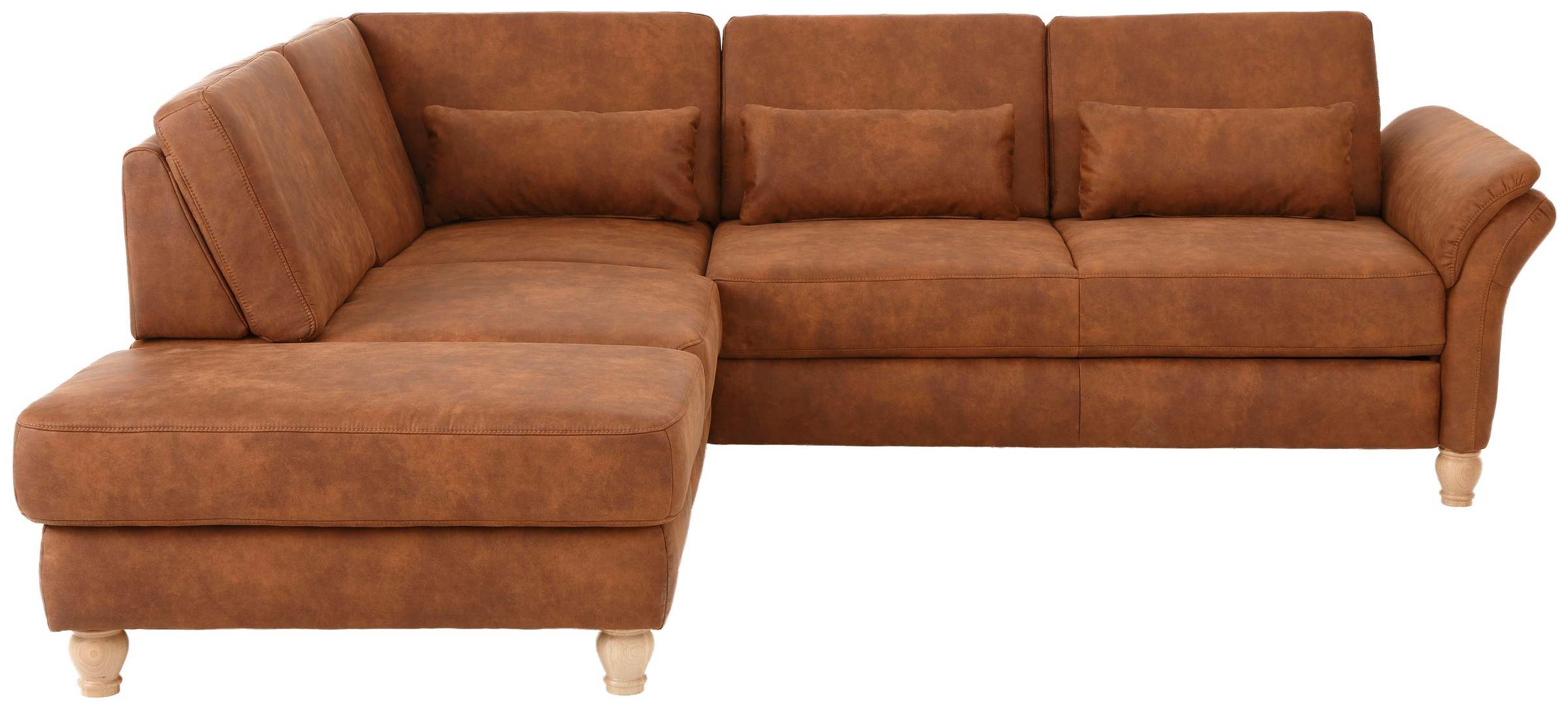 Home affaire Ecksofa »Palace L-Form«, incl. Sitztiefenverstellung, wahlweise mit Bettfunktion und Stauraum