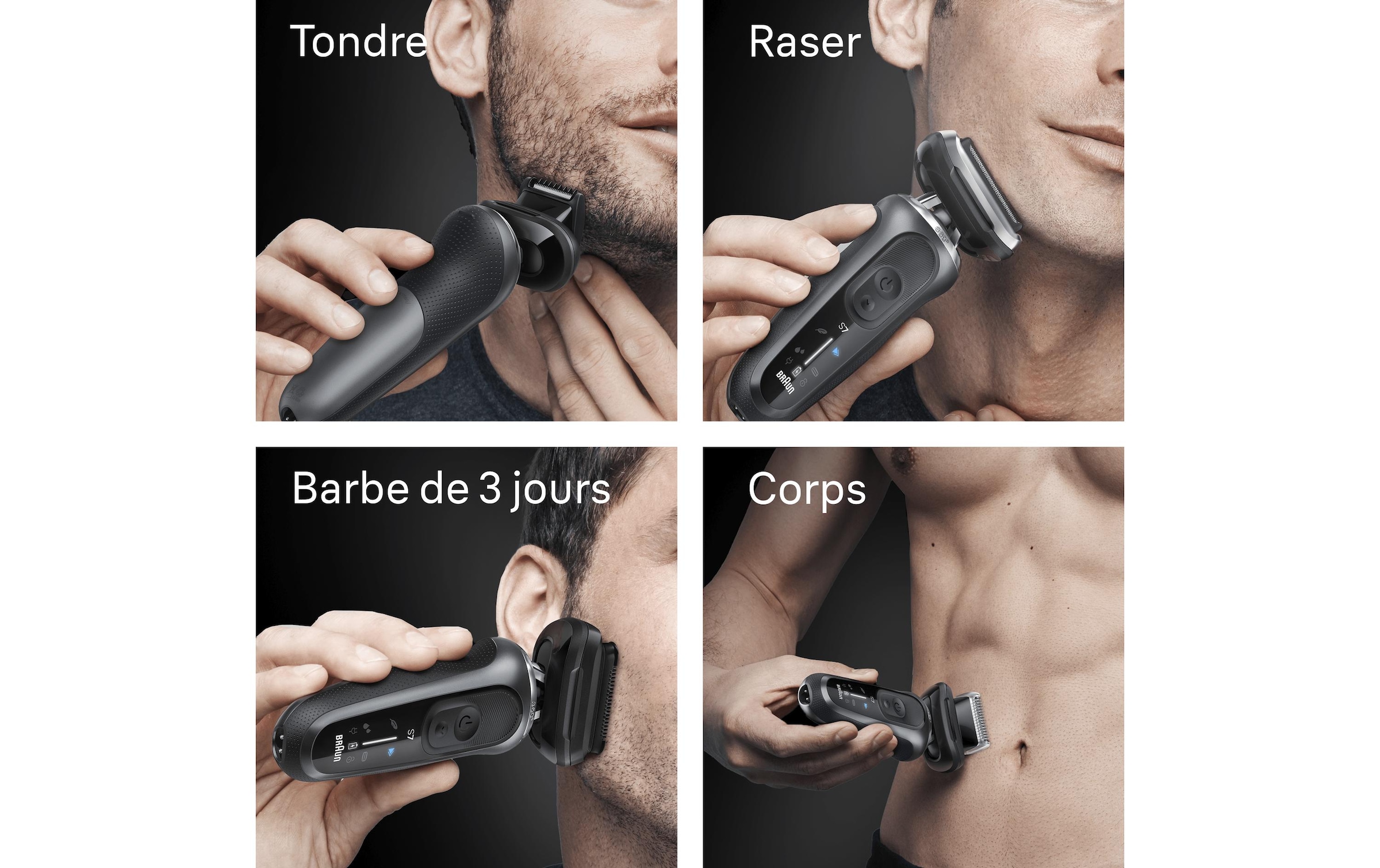 Braun Épilateur électrique pour le visage »Series 7 72-G7865cc« Reinigungsstation