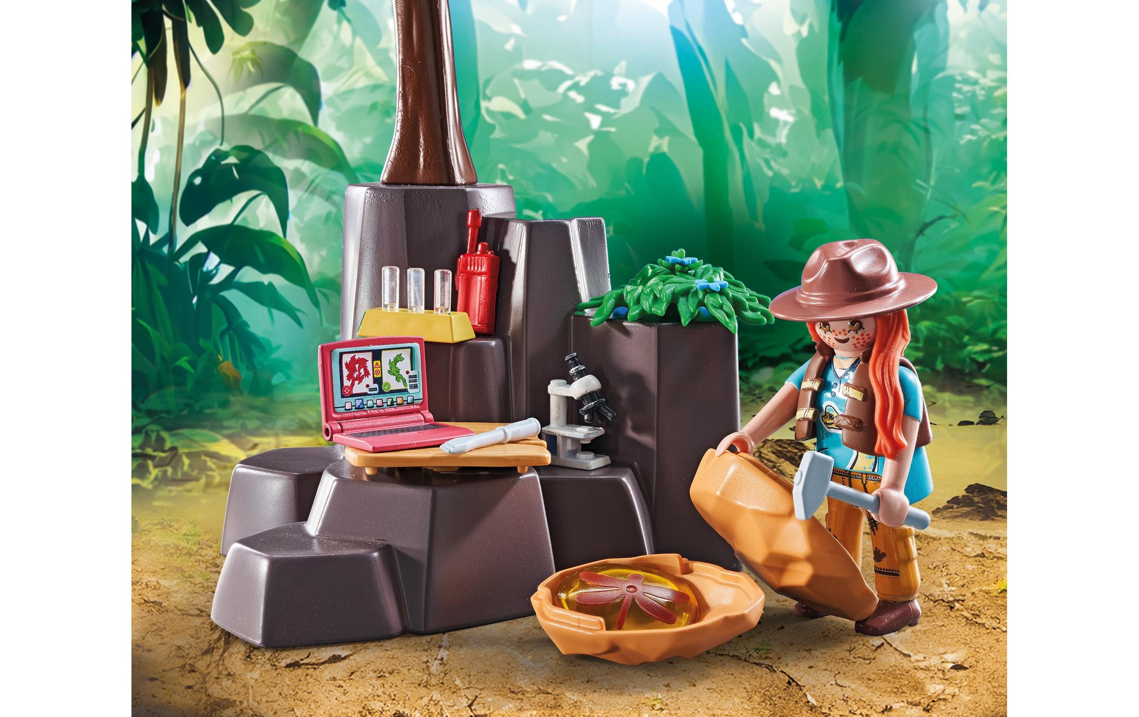 Playmobil® Spielbausteine »Dinos Brachiosaurus-Begegnung mit Luftkissenboot 71819«, (97 St.)