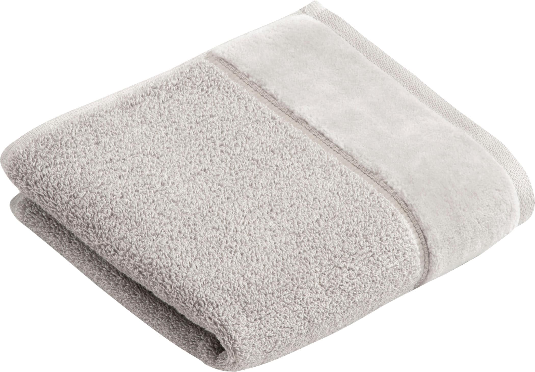 Vossen Gästehandtücher »Pure«, (3 St., 3er Set Gästehandtücher 40 x 60 cm), im Set, Baumwolle & VEGAN, mit eleganter Veloursbordüre