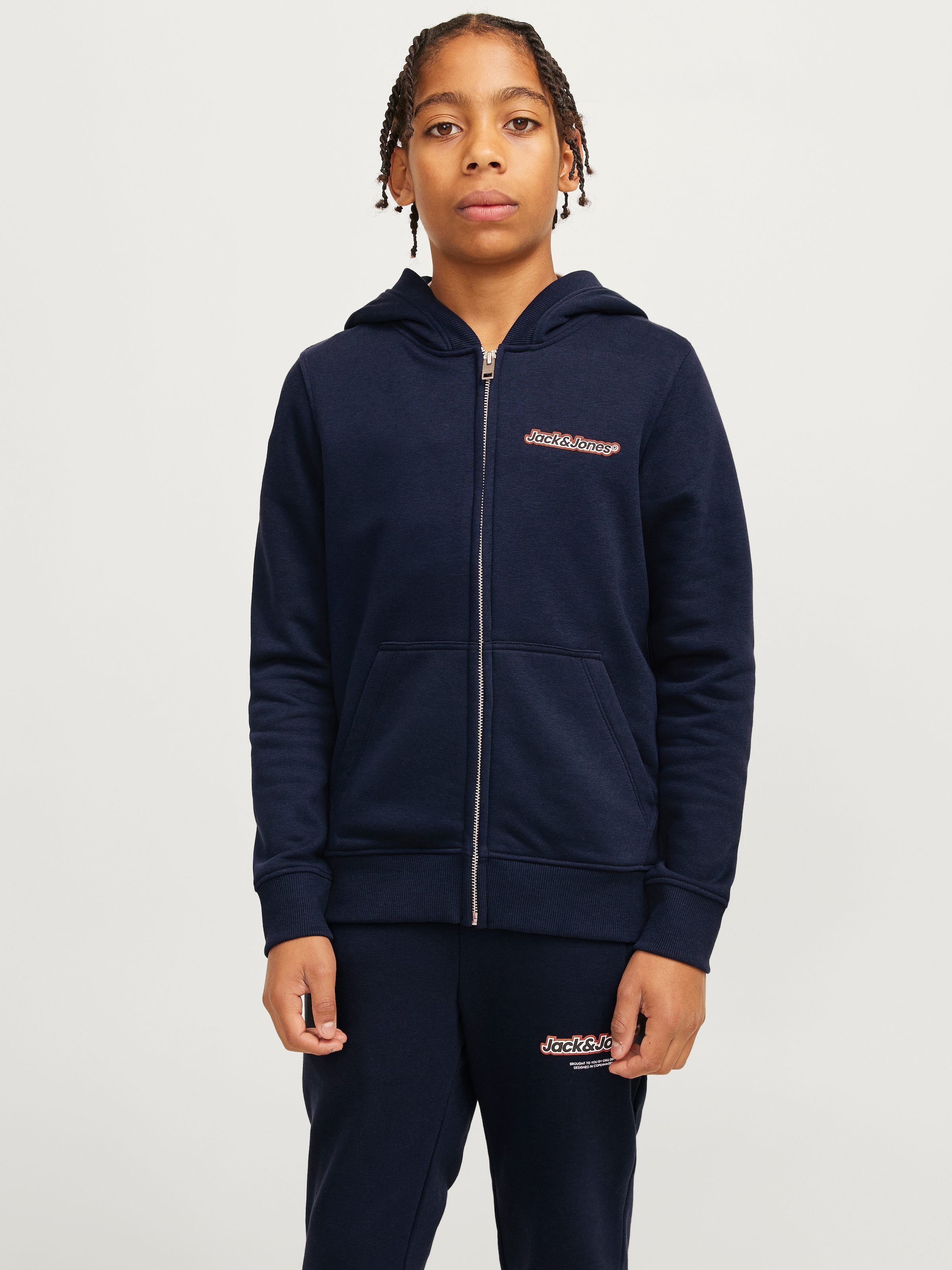 Jack & Jones Junior Kapuzensweatjacke »JORVESTERBRO NEWTON SWEATZIP HOOD BF JNR«