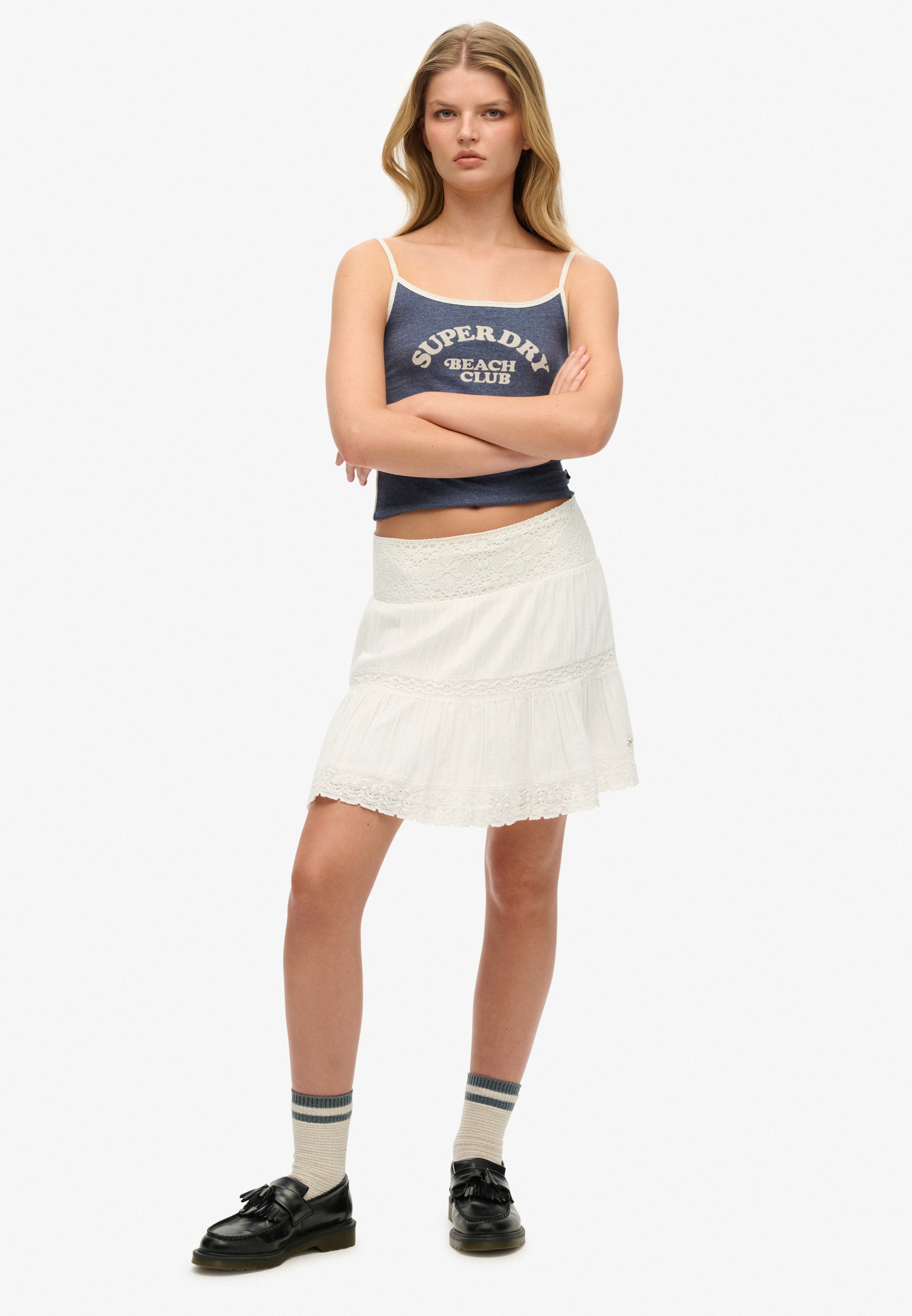 Superdry Minirock »IBIZA LACE MIX MINI SKIRT«