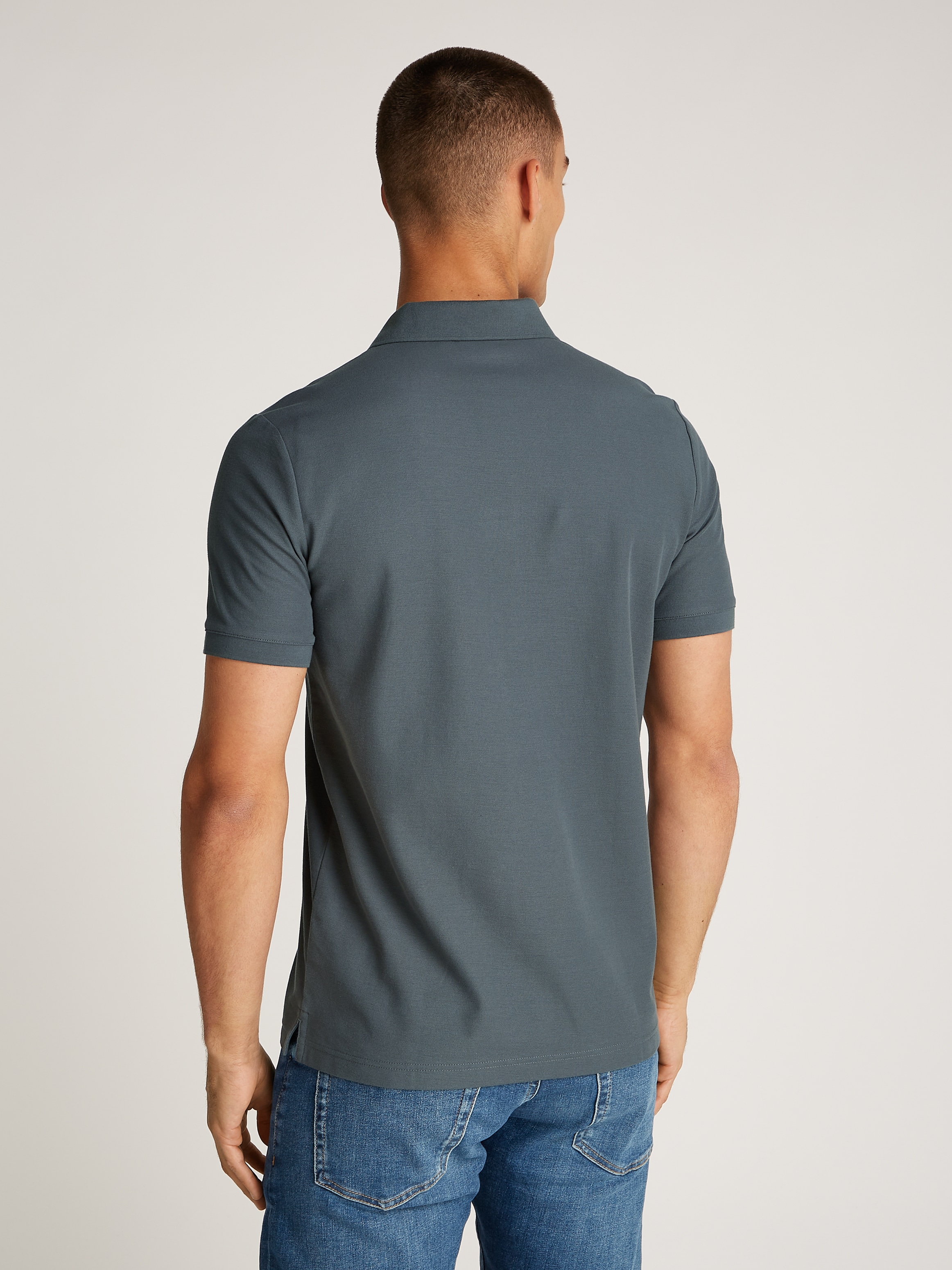 Calvin Klein Poloshirt »LOGO REFINED PIQUE SLIM«, mit Logoprägung