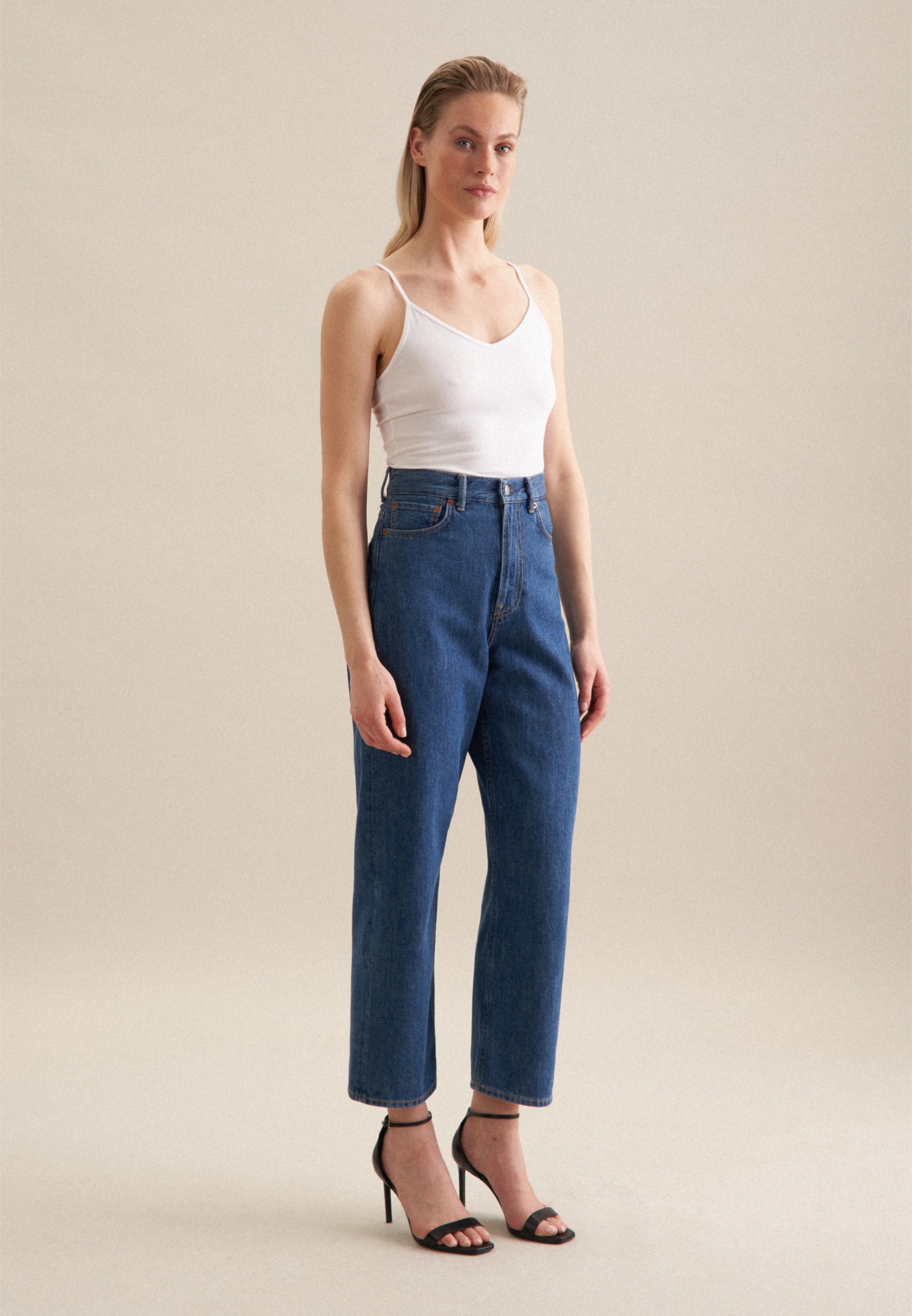 seidensticker Shirttop, Ohne Arm V-Neck Uni