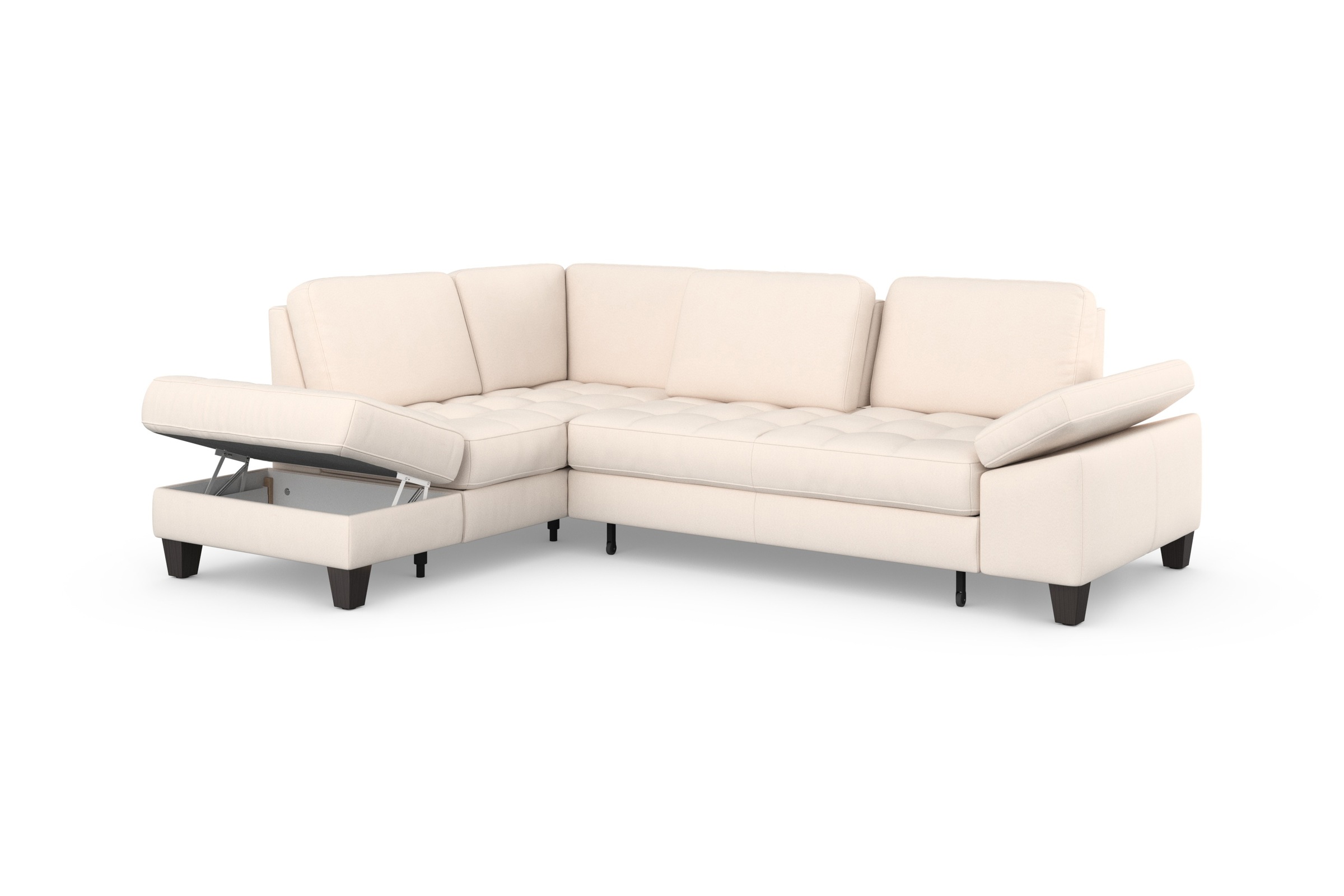 sit&more Ecksofa »Westham L-Form«, mit Ottomane, mit oder ohne Bettfunktion, Bettkasten, Verstellung