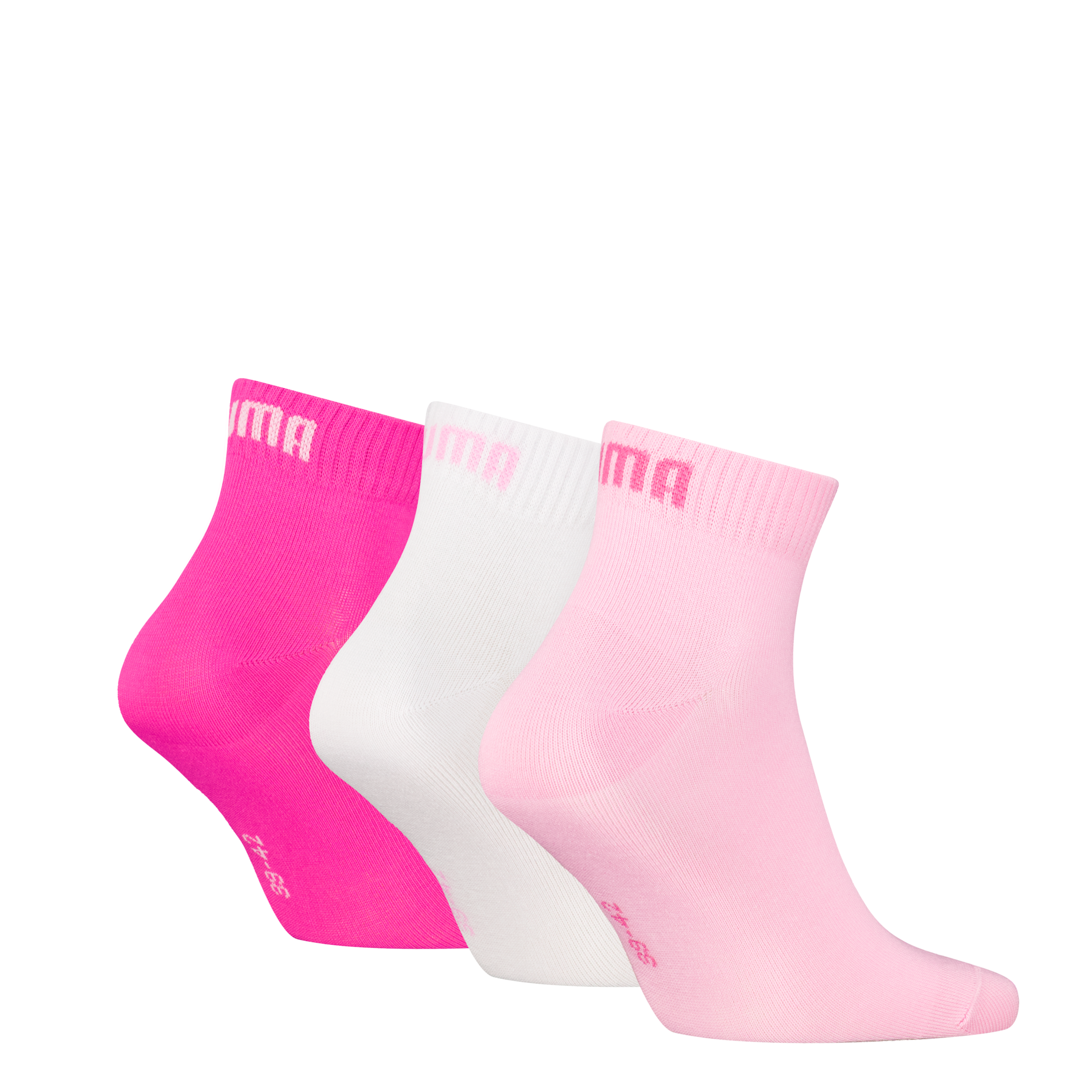 PUMA Kurzsocken »PUMA UNISEX QUARTER PLAIN 3P«, (3 Paar, 3 Paar), mit kleinem Logo