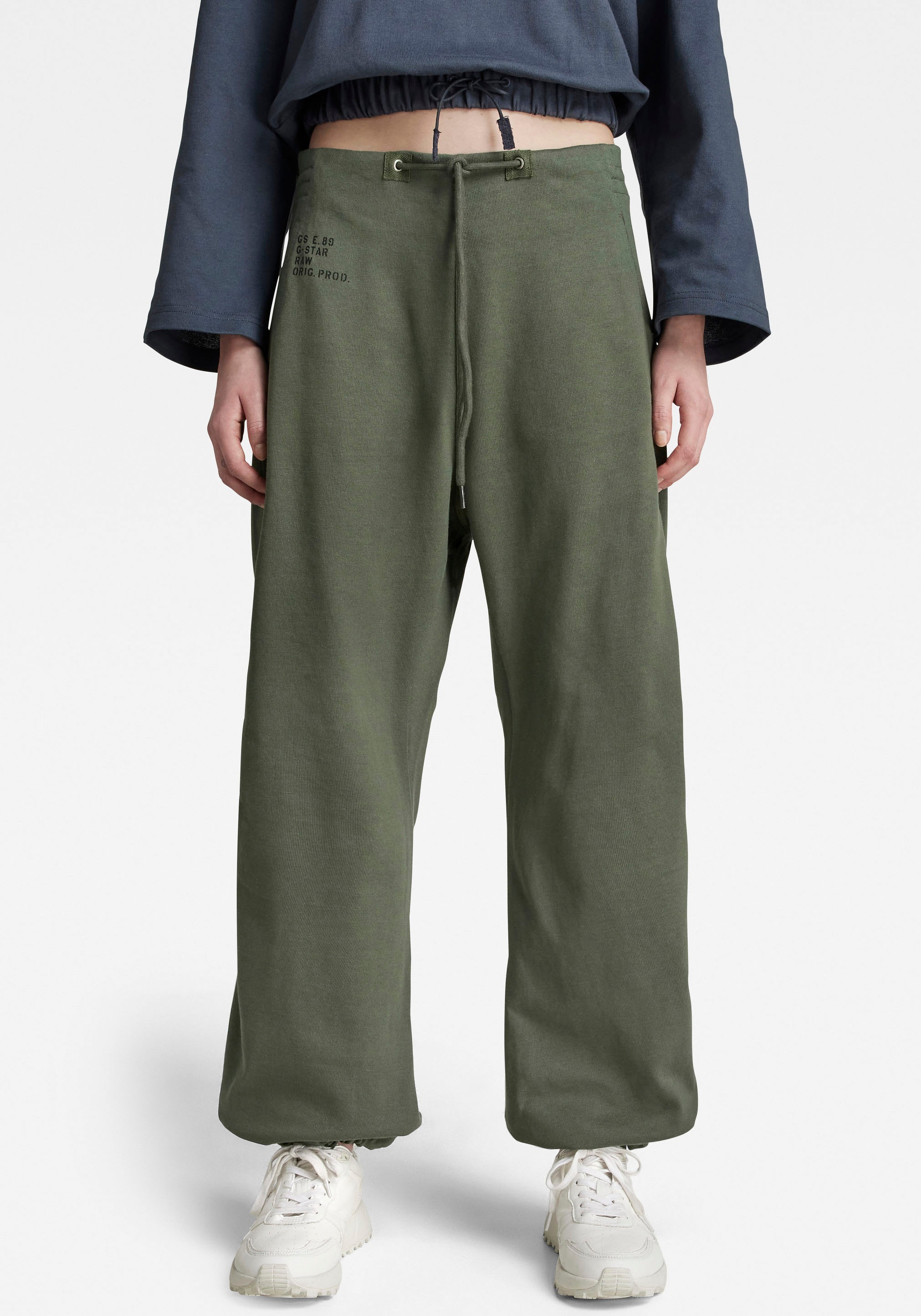 Image of G-Star RAW Jogginghose »Hose Snow wide leg sw pant«, mit elastischen Bund und Bindeband in der Taille bei Ackermann Versand Schweiz