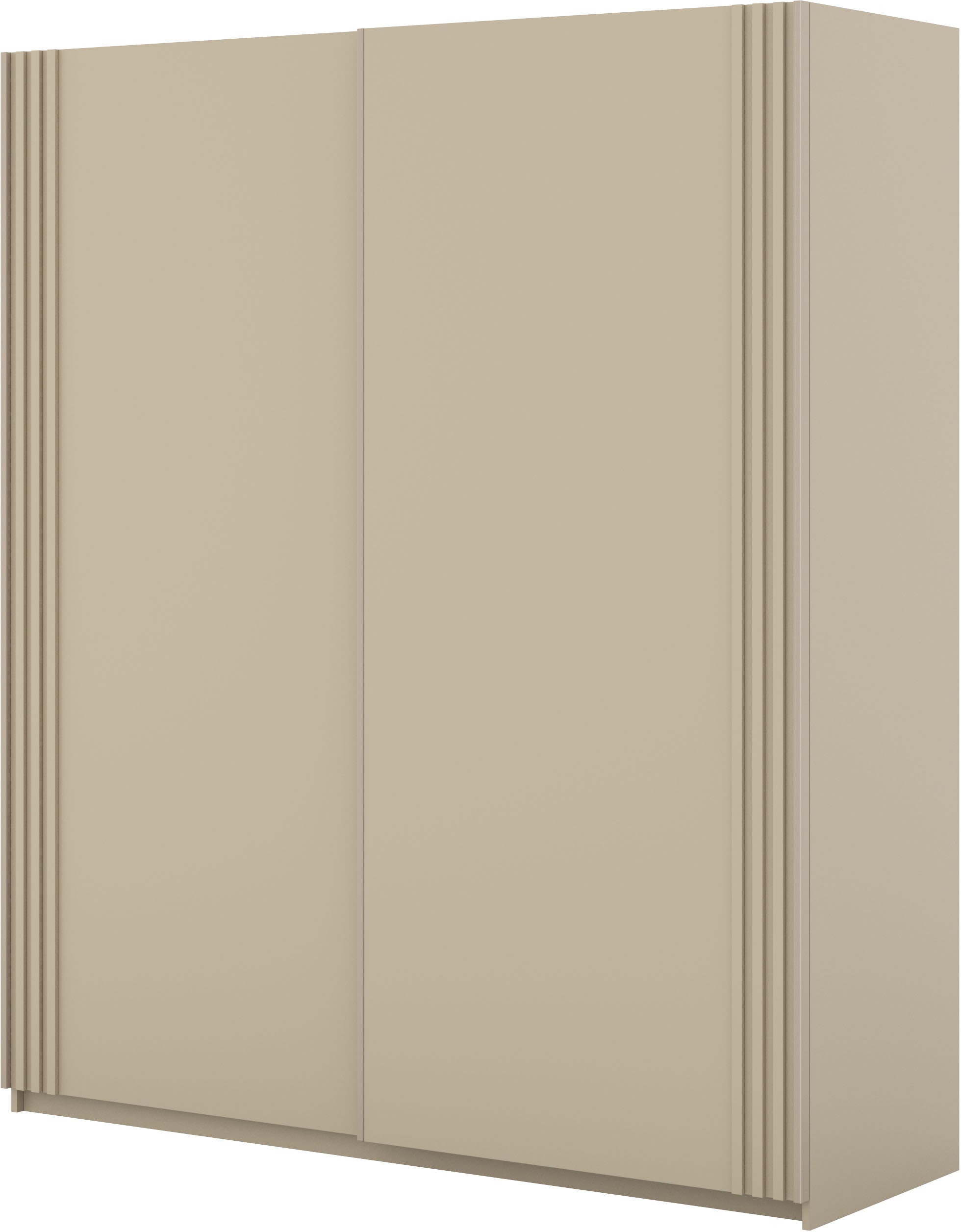 Image of Home affaire Schwebetürenschrank "Niva, Garderobenschrank incl.kompletter Innenausstattung" Moderner Kleiderschrank, Schiebetürenschrank, Lamellen, Wäscheschrank