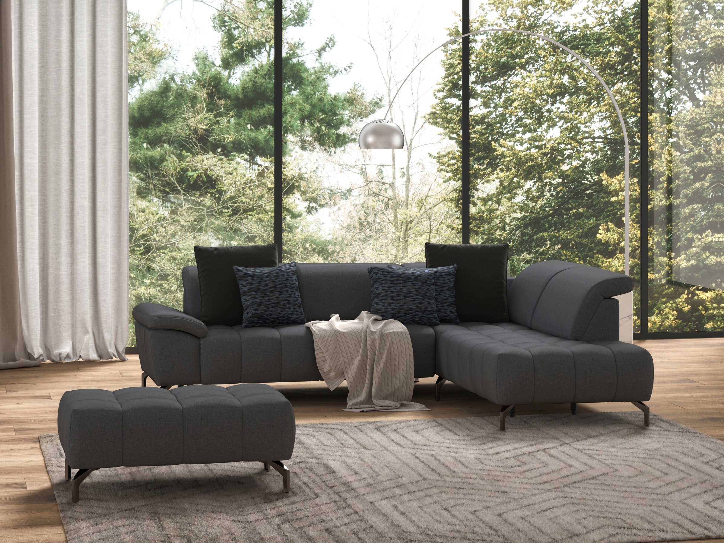 sit&more Hocker »Cool«, mit schwarzen Füssen
