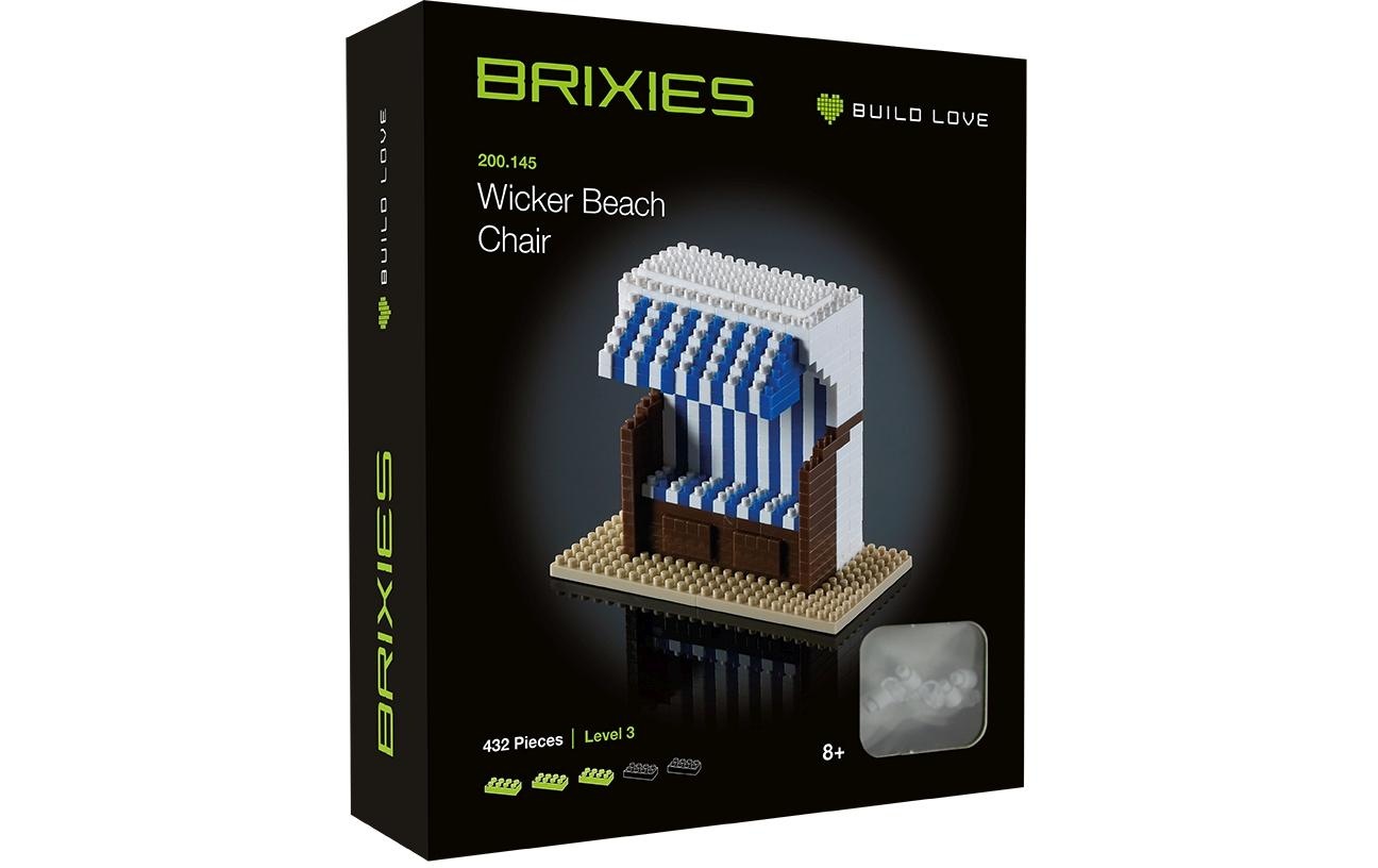 Brixies Spielbausteine »BRIXIES Bausteinmodell Strandkorb«, (432 St.)